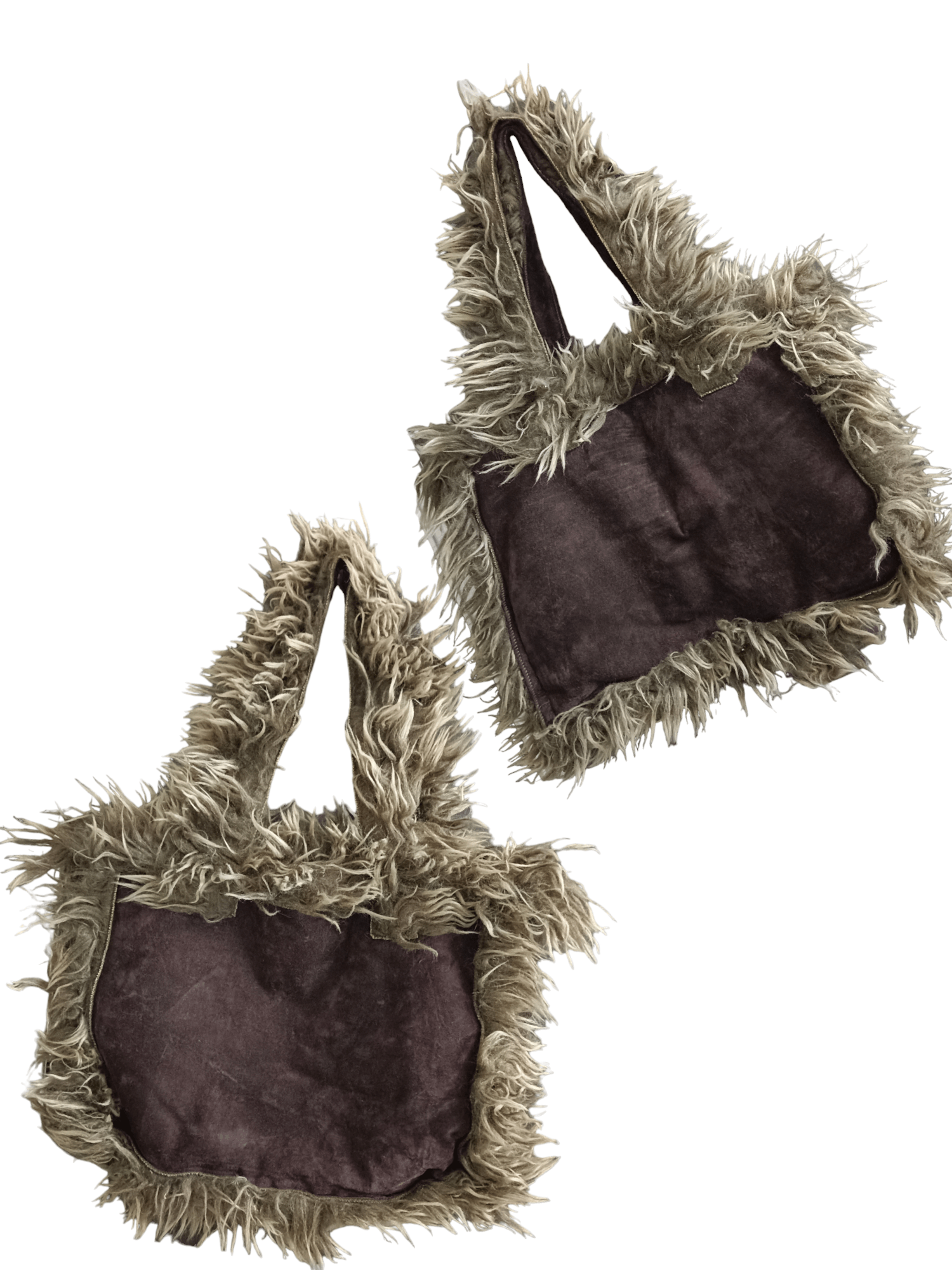 Designer France Made TYBER Faux Fur Reversible Tote Bag Size ONE SIZE - 2 Thumbnail