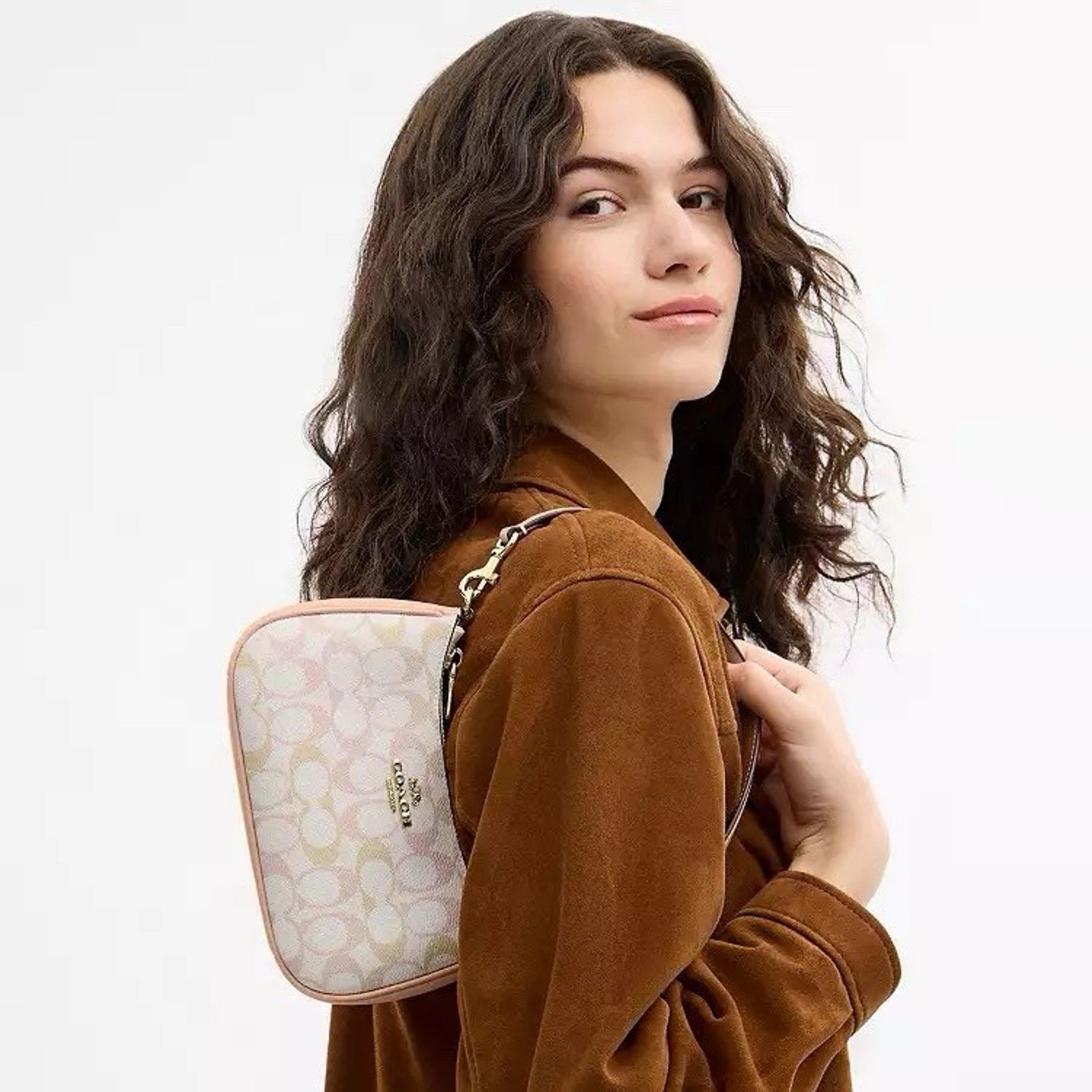 Coach NWT Coach CDW52 Teri Mini Crossbody Bag Pretty Chalk/Pink Size ONE SIZE - 6 Thumbnail