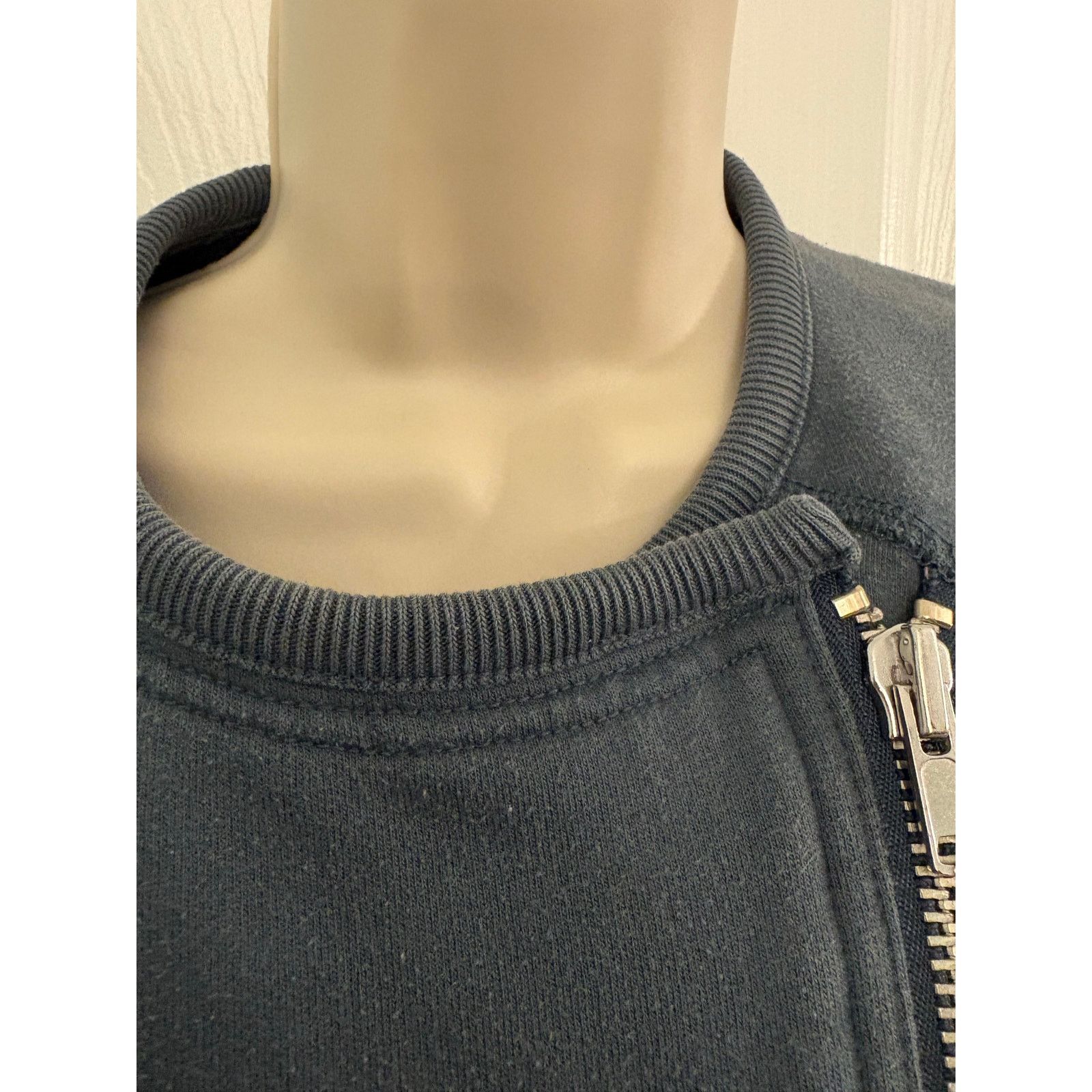 Gap Y2K Gap Grey Cotton Moto Jacket. Size Medium Size M / US 6-8 / IT 42-44 - 4 Thumbnail