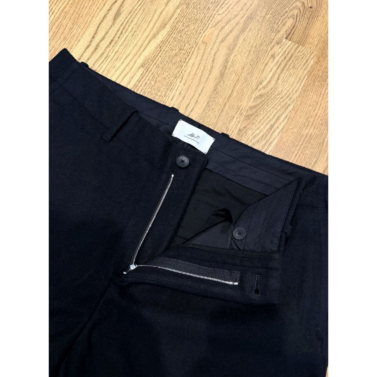 Rue Porter Mr. Porter Mr. P Wool Cashmere Blend Pants Fits Mens 36x27.5 Black Made In Italy Size US 36 / EU 52 - 5 Thumbnail