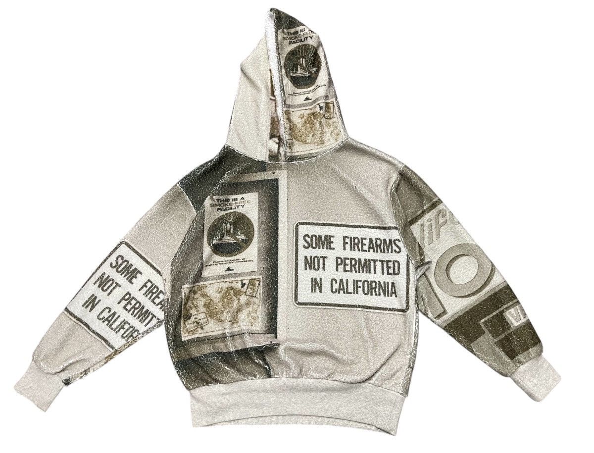 2000s JAPANESE BRAND GYDA FULL PRINT FLEECE HOODIE