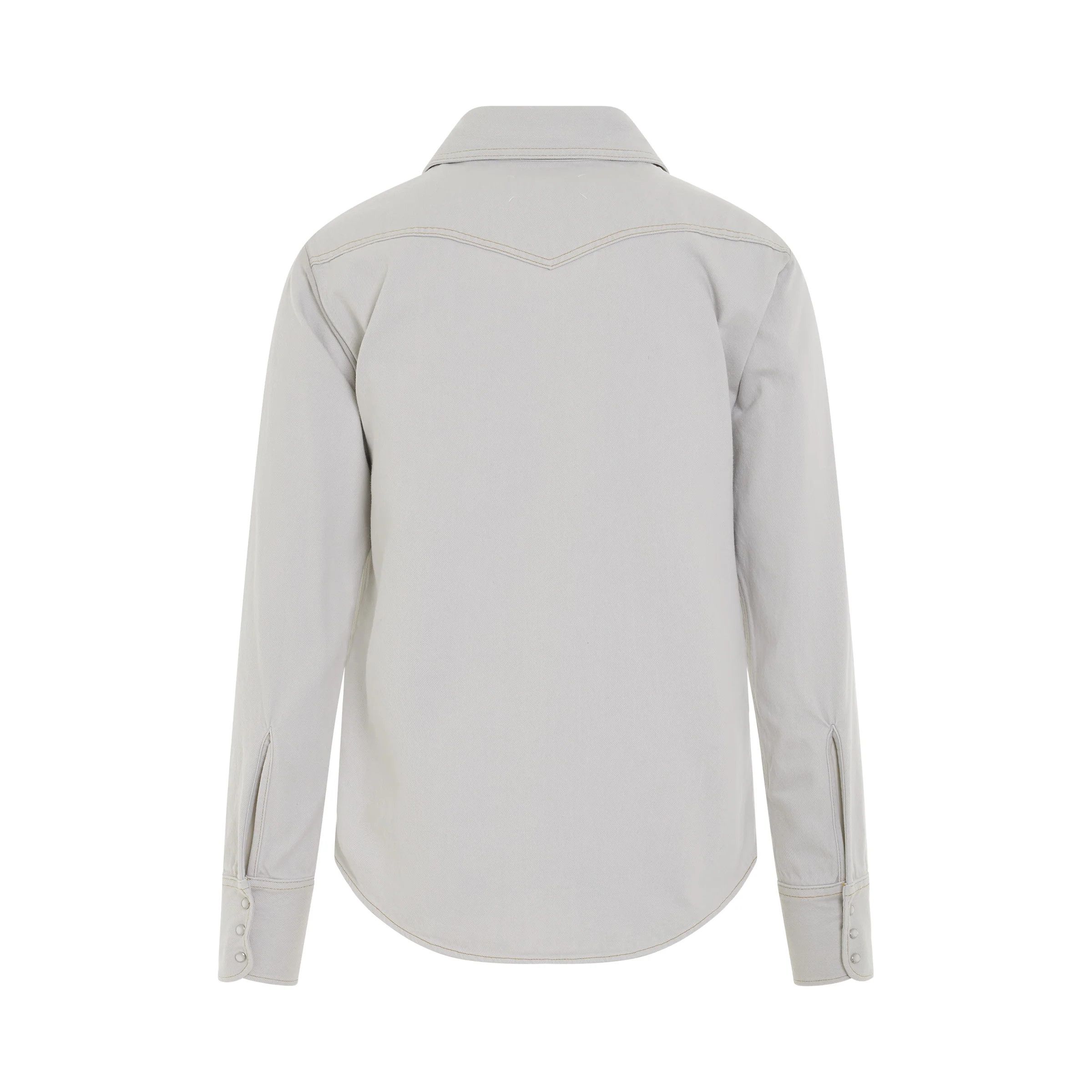Maison Margiela o1mris0824 Denim Shirt in Ice Size US M / EU 48-50 / 2 - 4 Thumbnail