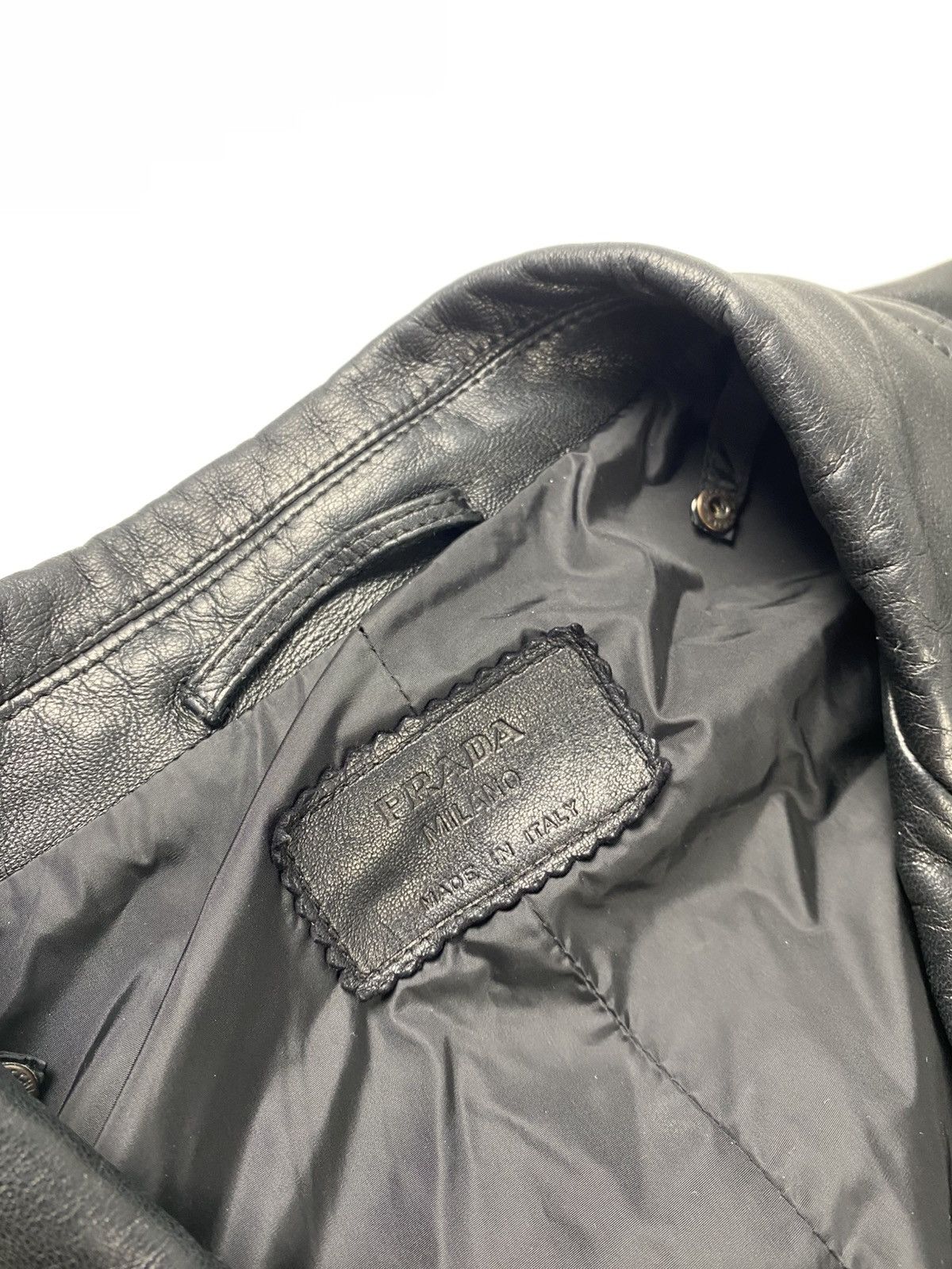 Prada Prada Leather Jacket, Coat + Neylon Vest Size US XL / EU 56 / 4 - 9 Thumbnail