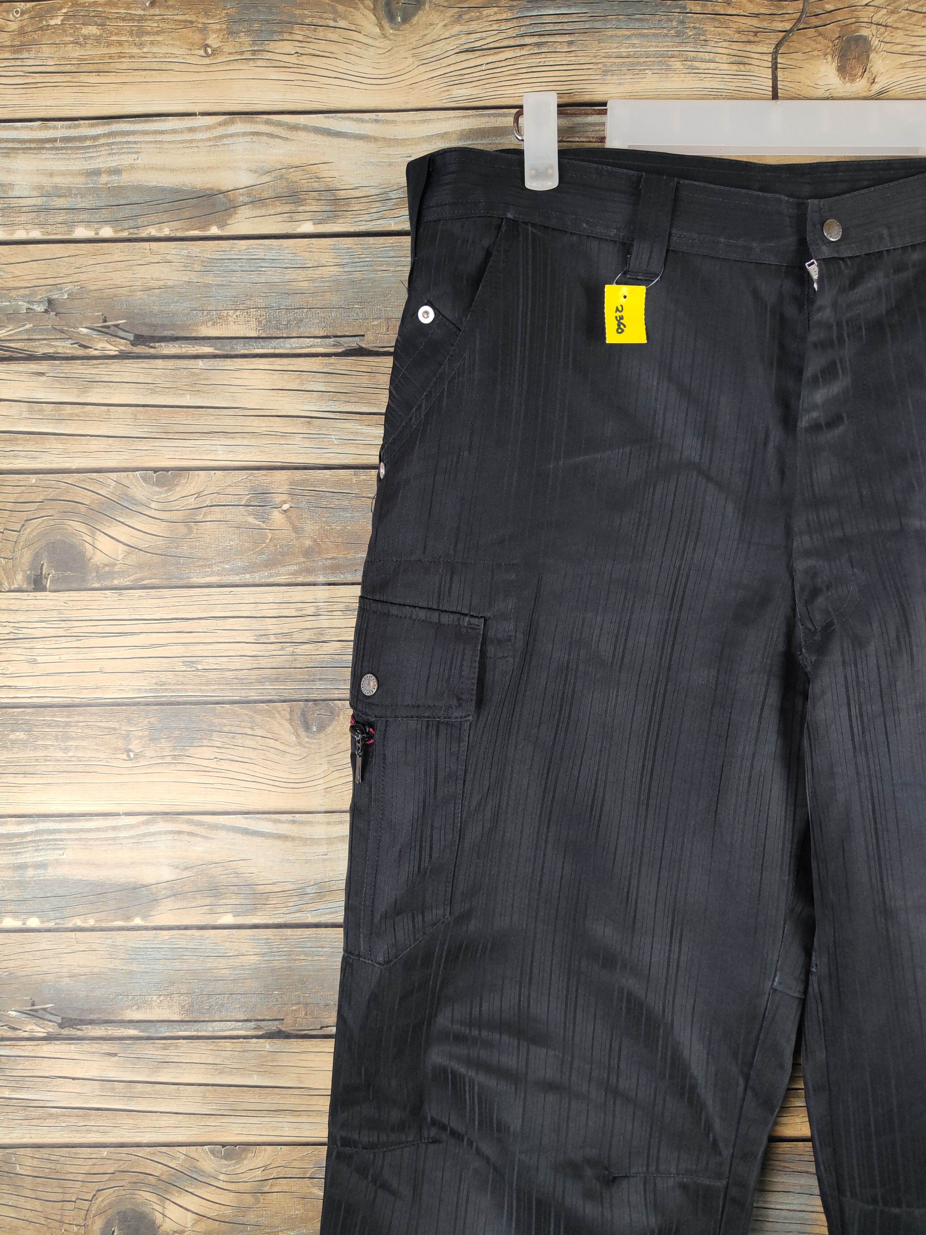 Japanese Brand DLL Teagles Black Multipocket Cargo Pants #2360 Size US 36 / EU 52 - 3 Thumbnail