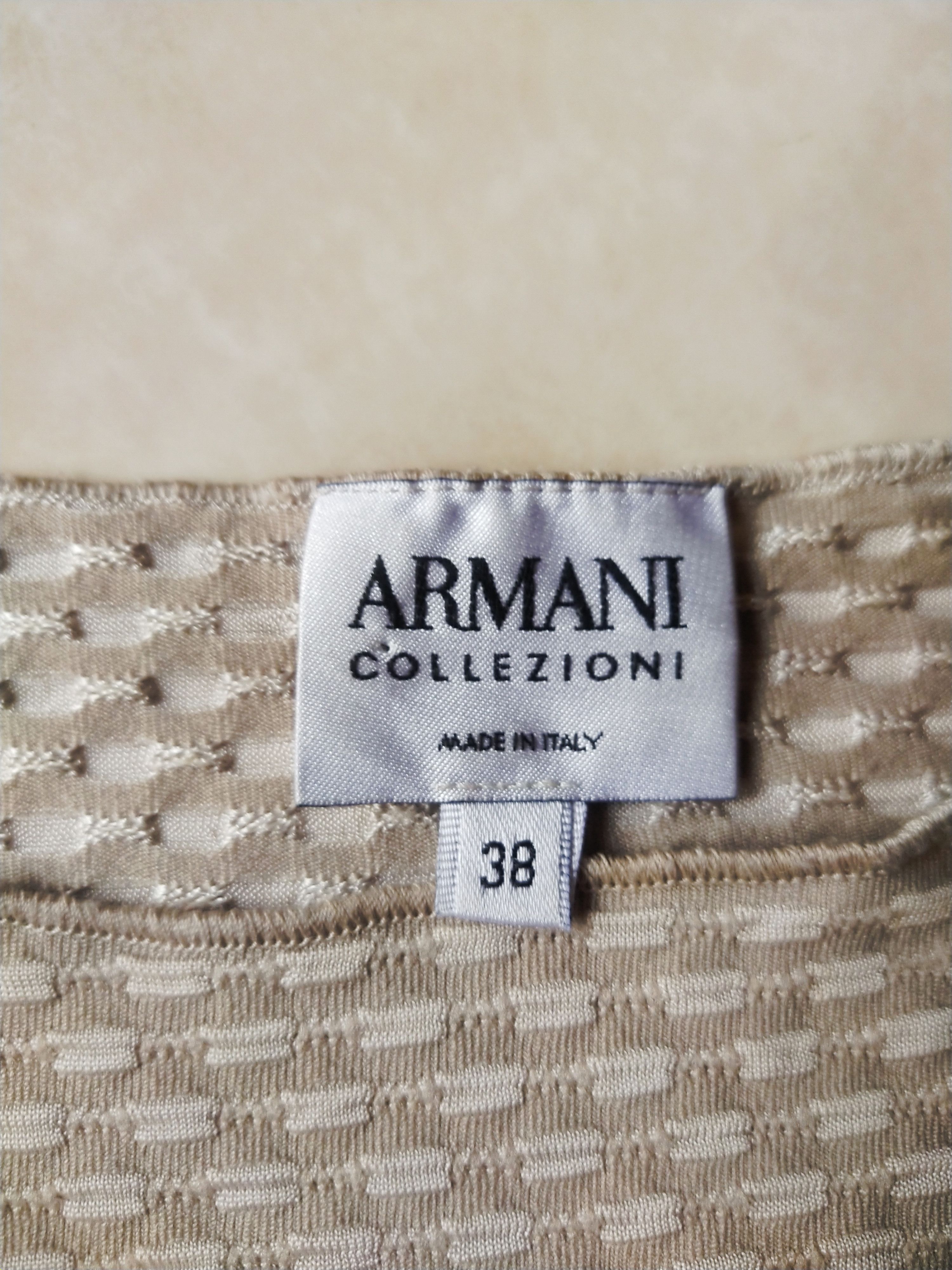Armani Collezioni Armani Collezioni Made in Italy Textured Boat-Neck Top Size L / US 10 / IT 46 - 6 Thumbnail