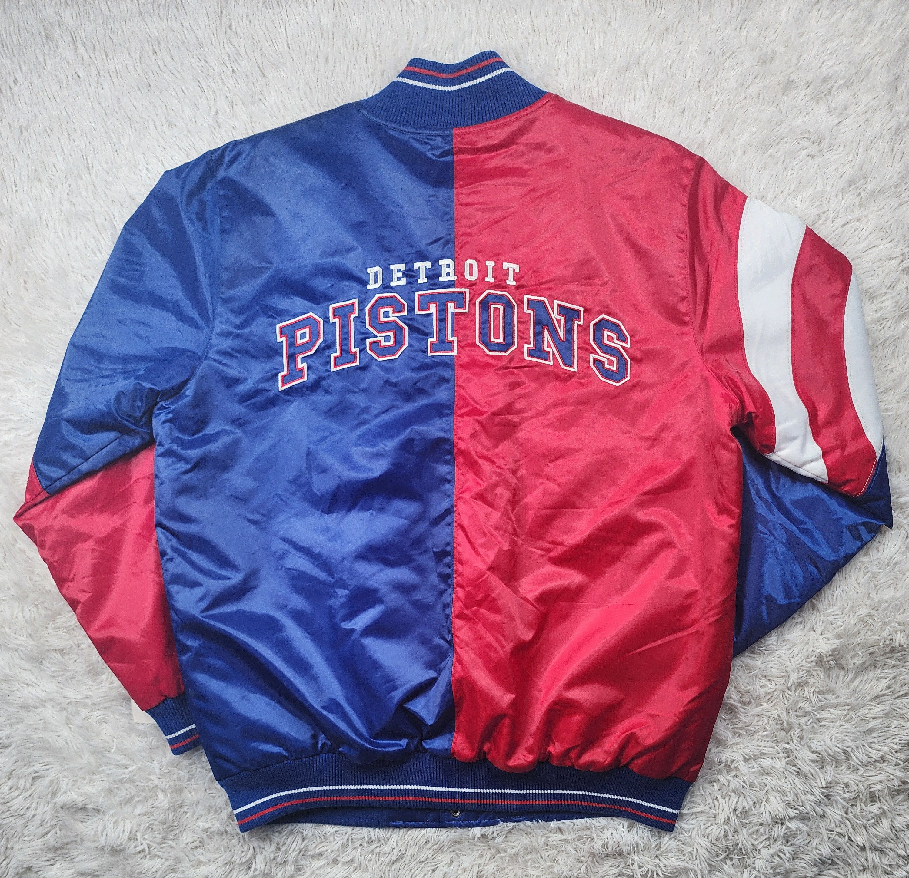 Starter Vintage Starter NBA Detroit Pistons button up jacket Size US L / EU 52-54 / 3 - 8 Thumbnail