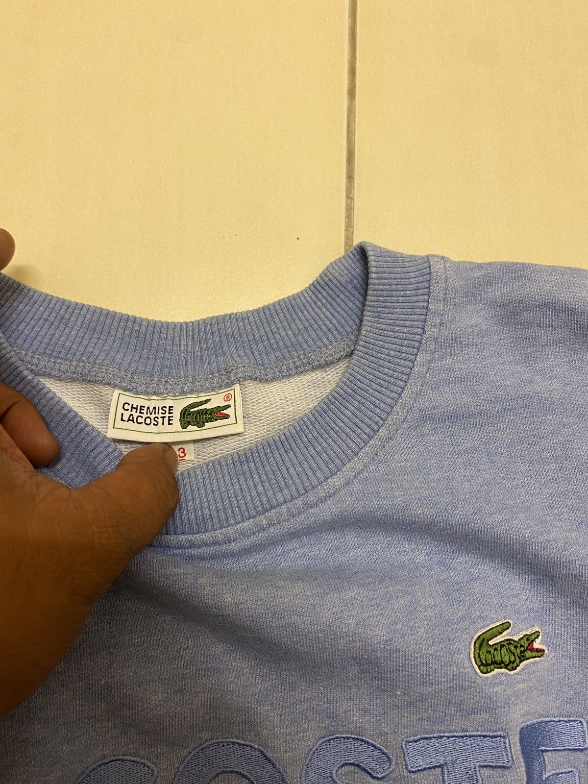 Lacoste Chemise Lacoste Spellout Small Logo Sweatshirt Size US M / EU 48-50 / 2 - 2 Thumbnail