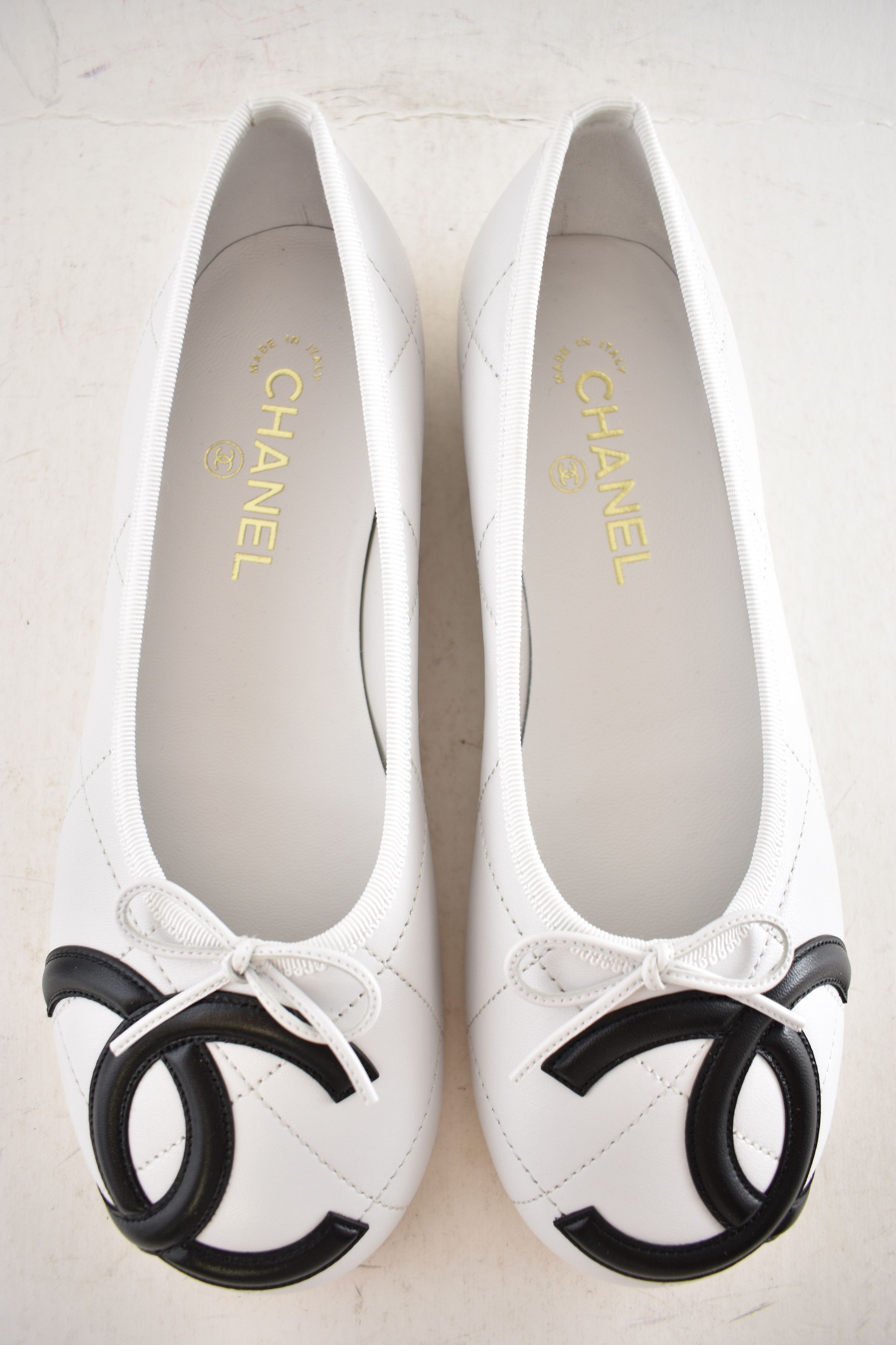 Chanel 26M Coco Beach Cambon Black Logo Ballet Ballerina Flat 39 Size US 9 / IT 39 - 14 Thumbnail