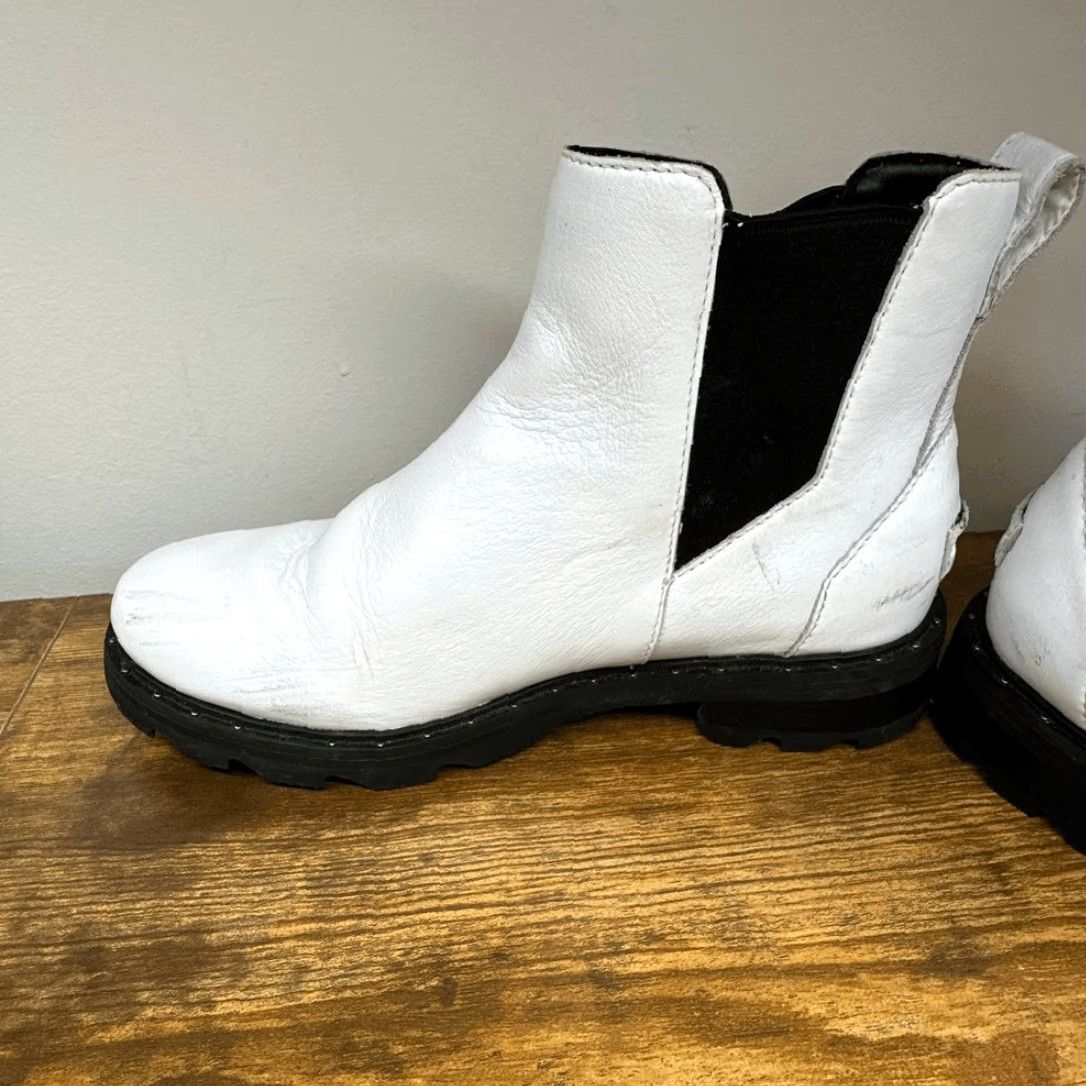SOREL Sorel Lennox Chelsea Boot Women’s 8.5 White Slip On Ankle Waterproof Boots Womens Shoes Size US 9 / IT 39 - 4 Thumbnail