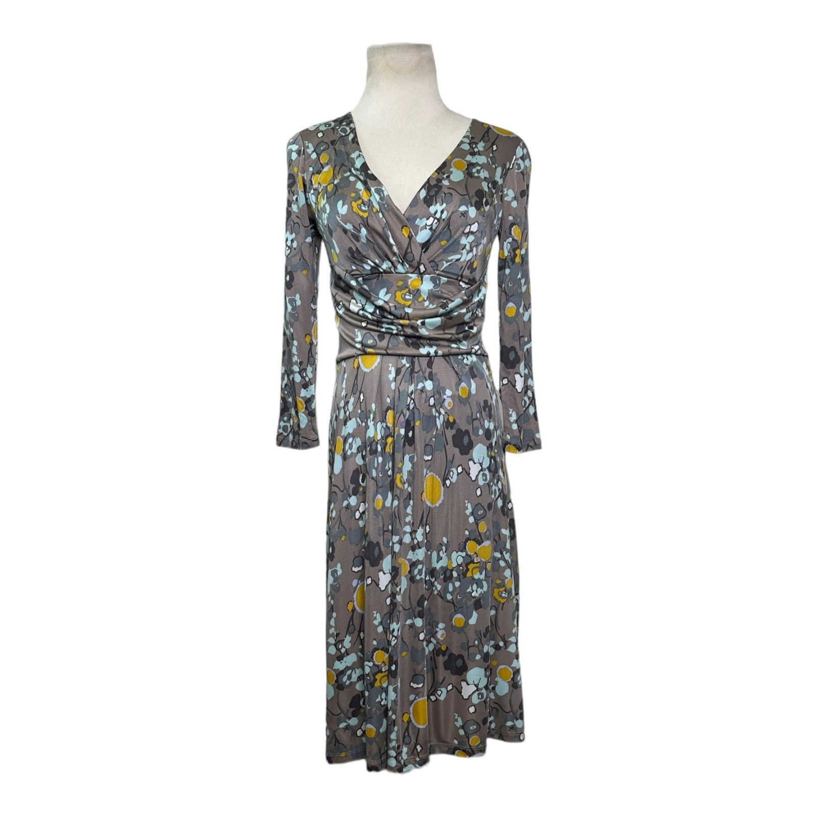 Boden Boden Limited Edition Floral Surplice Pleated Skirt Dress 4 Size S / US 4 / IT 40 - 8 Thumbnail