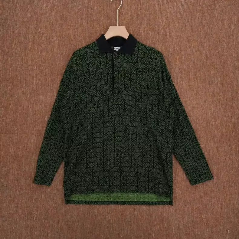 Loewe Loewe Logo Print Long Sleeve Polo Shirt Size US XS / EU 42 / 0 - 1 Thumbnail