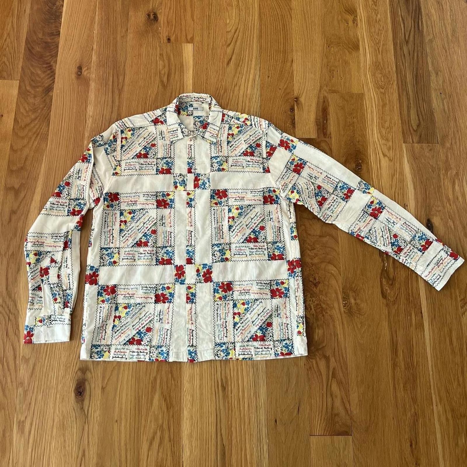 Other Bode Embroidered Patchwork Shirt Size US M / EU 48-50 / 2 - 2 Thumbnail