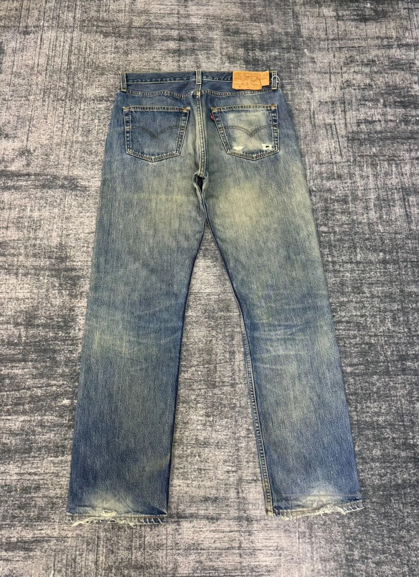 Levi's Vintage Levi's 501 90s Washed Blue Jeans. Size US 34 / EU 50 - 6 Thumbnail