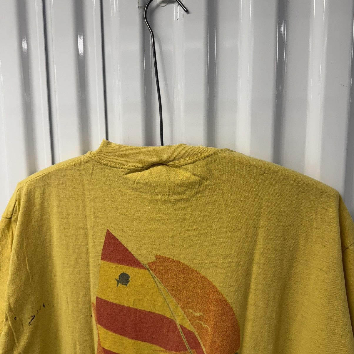 Japanese Brand × Vintage Vintage 70s Distressed Sunfish Sailing Surf Pocket Tee Size US XL / EU 56 / 4 - 12 Thumbnail