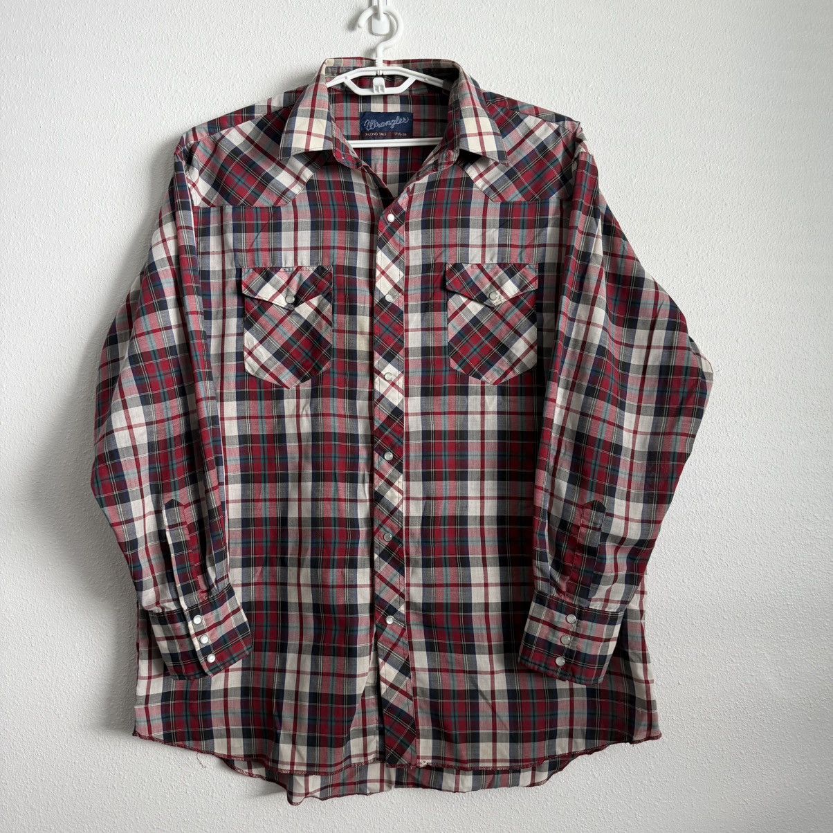 Wrangler Wrangler X-Long Tails Western Shirt Men’s 17.5-36 XL Pearl Size US XL / EU 56 / 4 - 1 Thumbnail