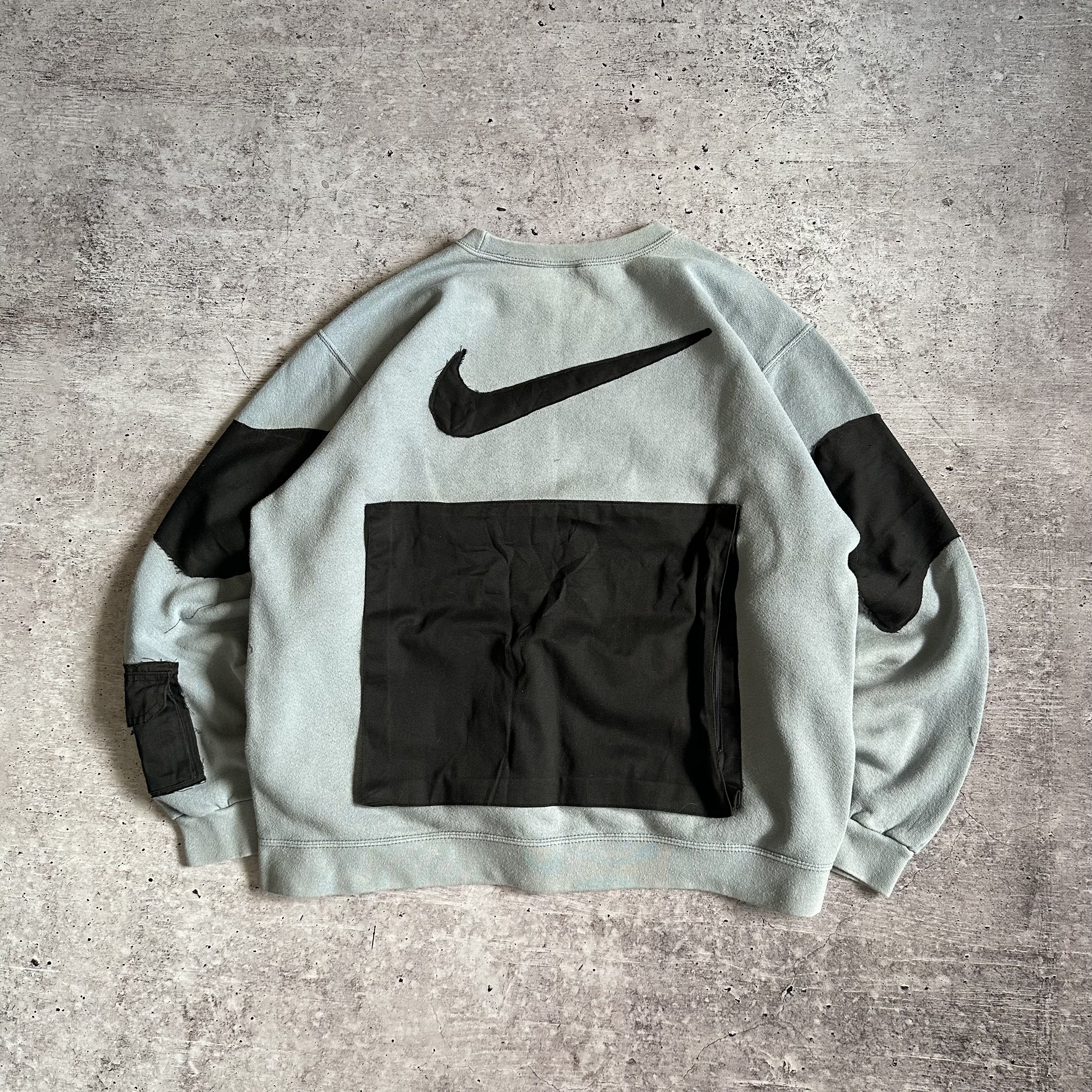 Nike 90s Nike 1of1 Vintage Custom Big Swoosh Logo Boxy Sweatshirt Size US M / EU 48-50 / 2 - 5 Thumbnail