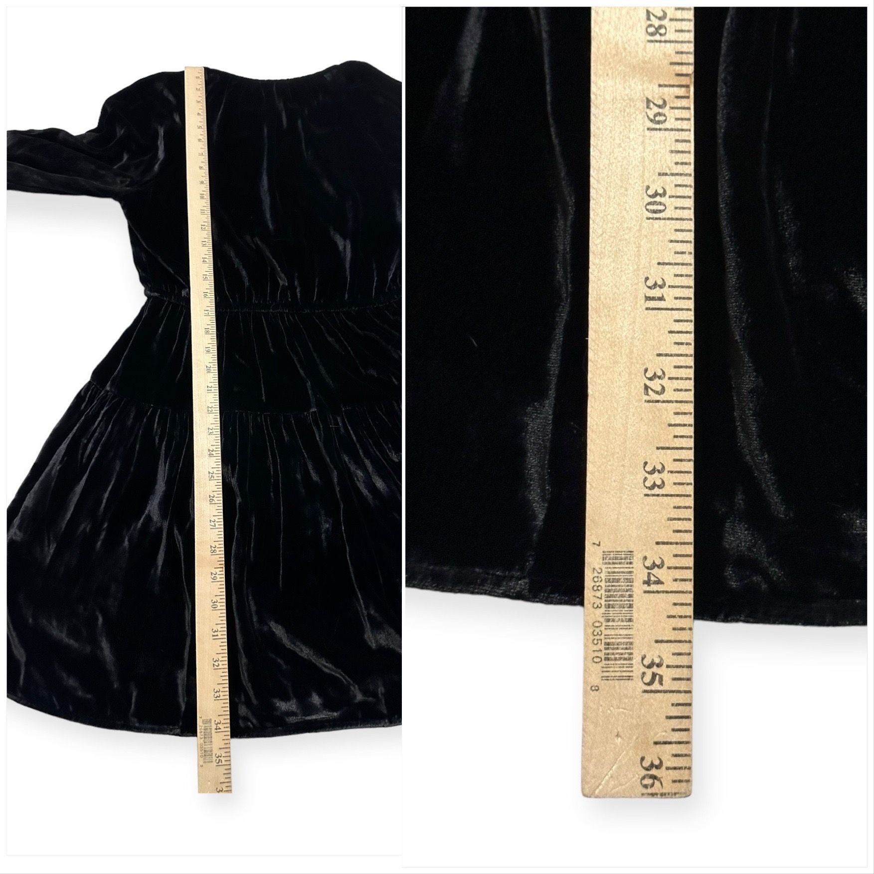 Ulla Johnson ULLA JOHNSON Audrey Tiered Puff-sleeve Velvet Mini Dress In Size M / US 6-8 / IT 42-44 - 13 Thumbnail