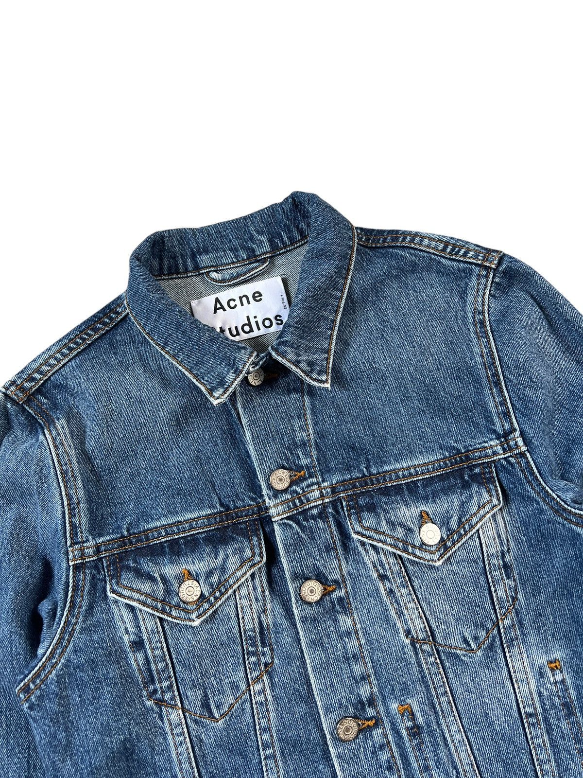 Acne Studios Acne Studios SS14 Cropped Denim Jacket Size XS / US 0-2 / IT 36-38 - 8 Thumbnail