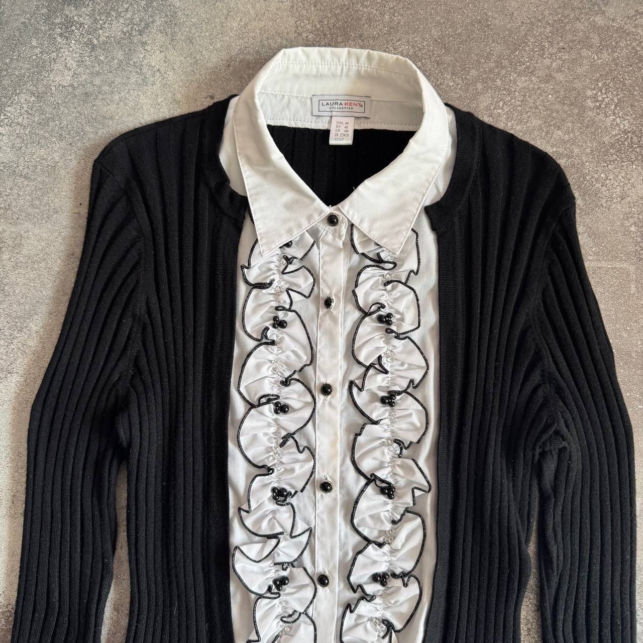 20471120 × Vintage Super Sexy Vintage Y2K Long Sleeve Blouse Size L / US 10 / IT 46 - 3 Thumbnail