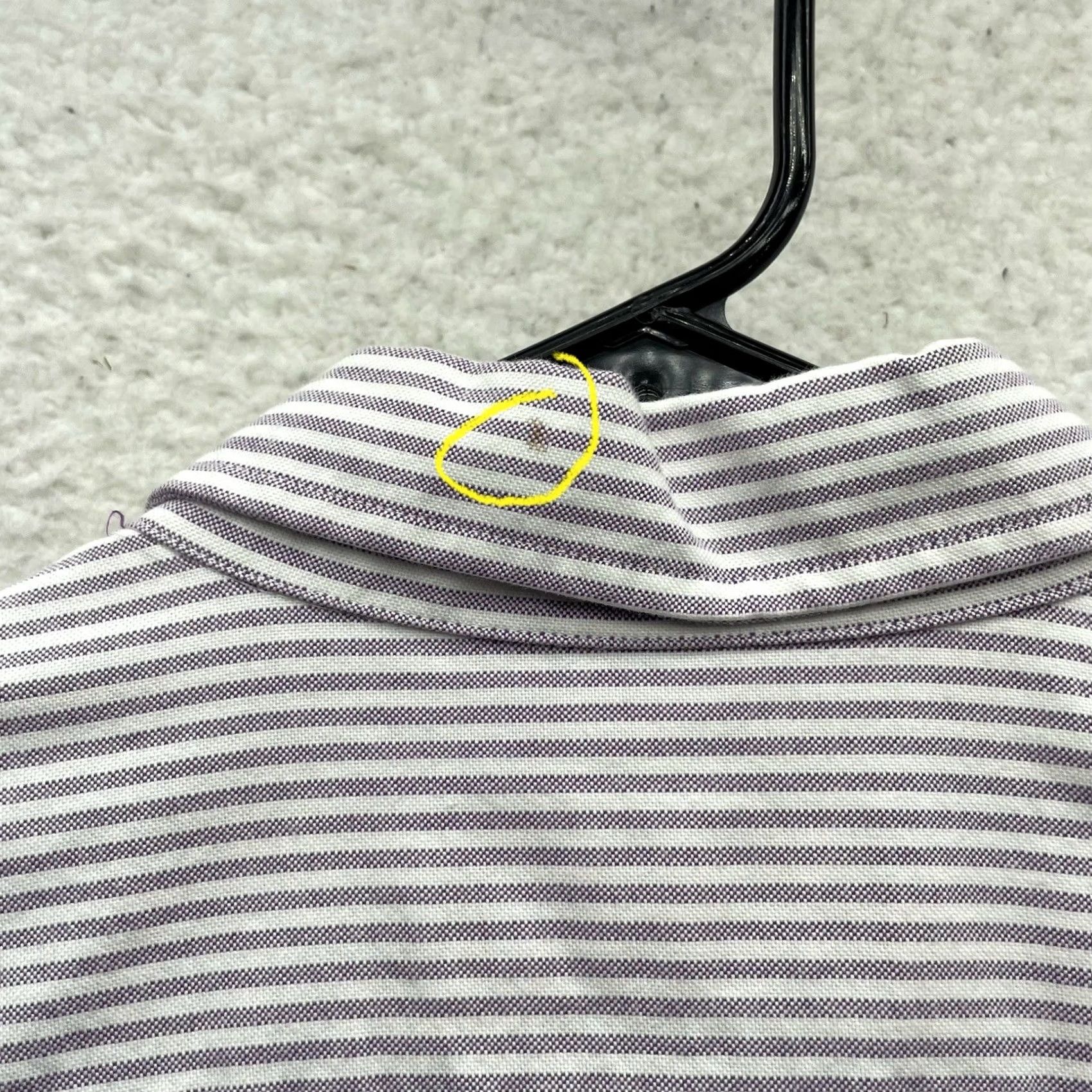 Vineyard Vines Vineyard Vines Collegiate Shirt Mens XL Purple White Striped Button Up Preppy Size US XL / EU 56 / 4 - 6 Thumbnail
