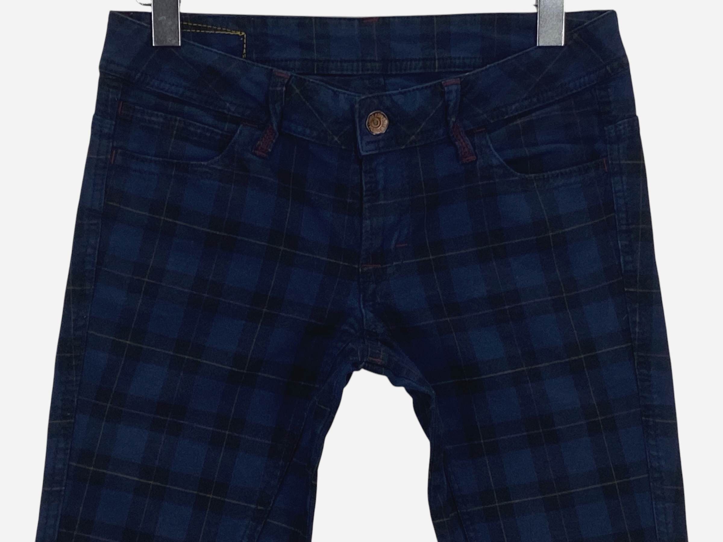 Japanese Brand Betty Smith Checkered Skinny Pants Buckle Back Pants Size 27" / US 4 / IT 40 - 3 Thumbnail