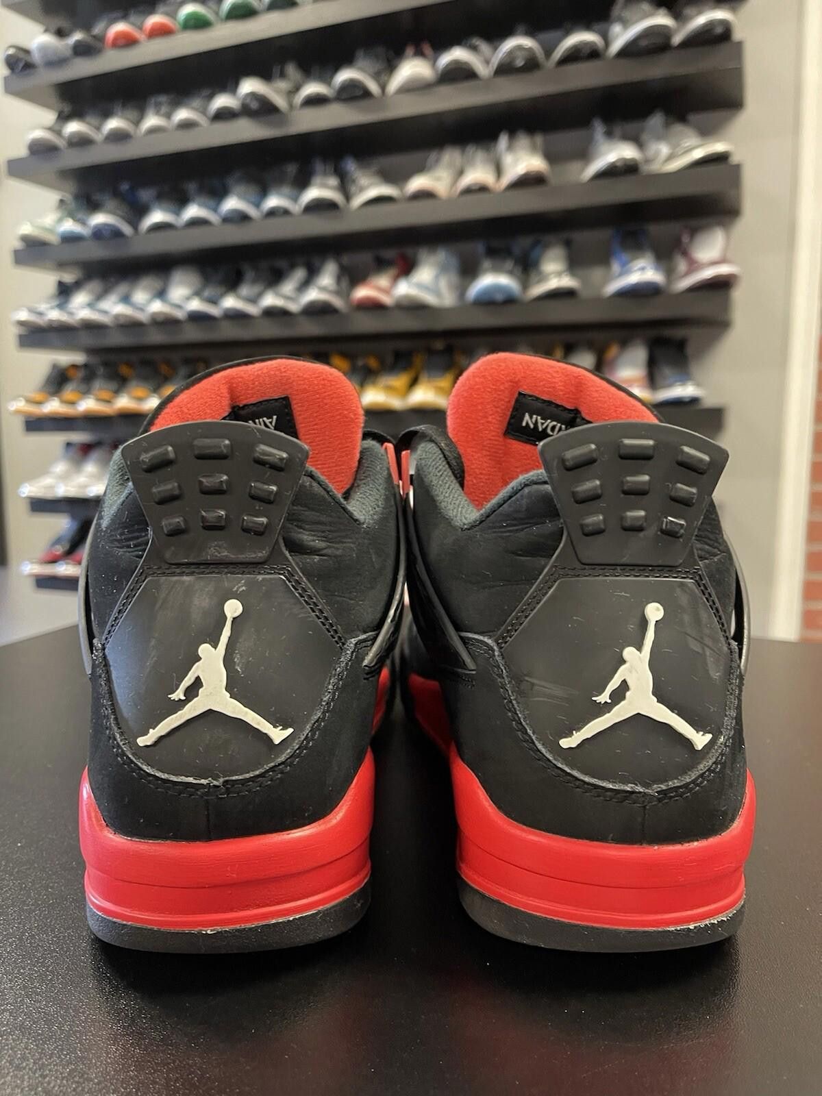 Nike Size 9.5 - Nike Air Jordan 4 Retro Red Thunder Black Red Size US 9.5 / EU 42-43 - 4 Thumbnail