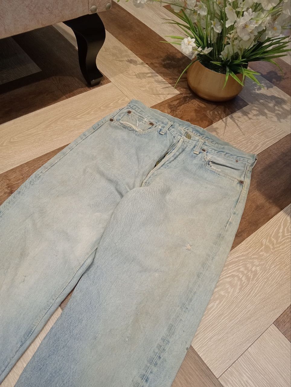 Levi's RARE LEVI'S VINTAGE 501 CAPITAL E HIDDEN RIVET DENIM Size US 31 - 4 Thumbnail