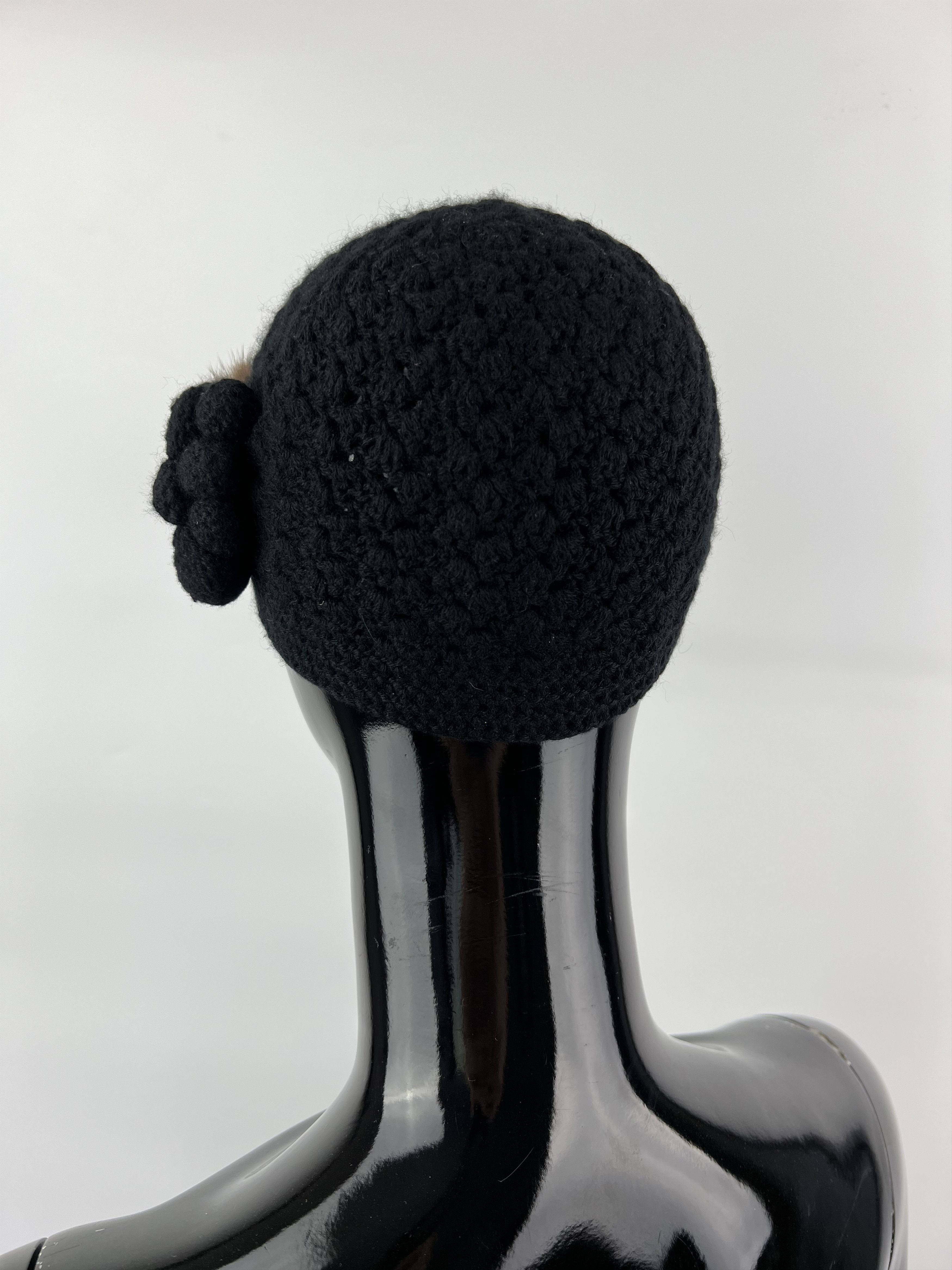 Other Max & Moi Knit 100% Cashmere Mink Beanie Hat One Size Size ONE SIZE - 3 Thumbnail