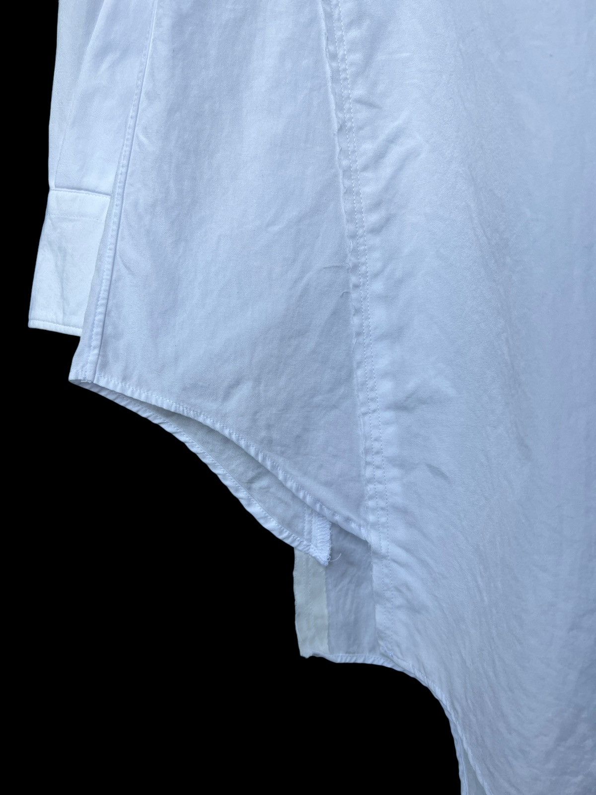 Comme des Garcons 2017 Comme des Garçons Shaped Cut-Off Button Up Shirt Size US L / EU 52-54 / 3 - 12 Thumbnail