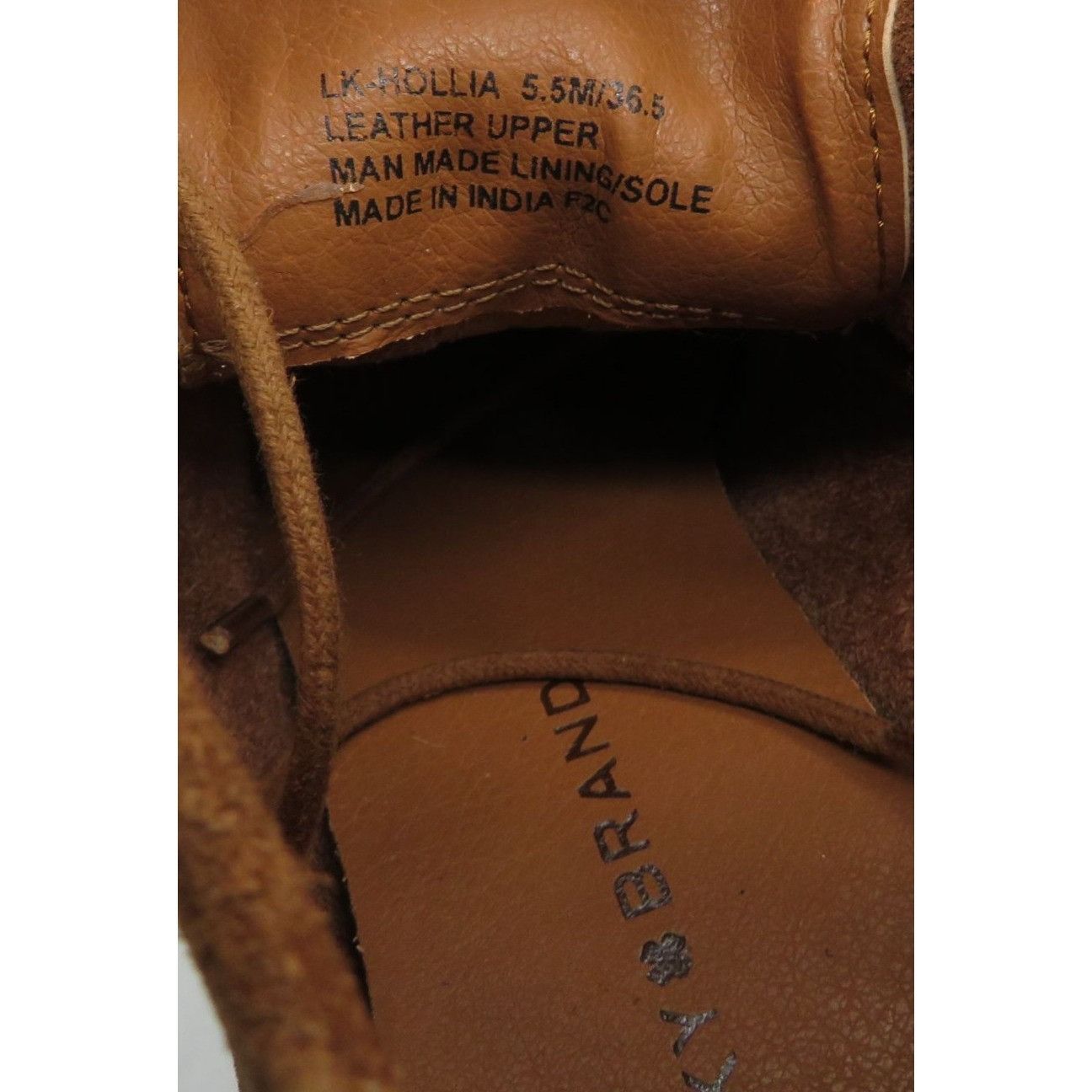 Lucky Brand Lucky Brand Women's 5.5 Brown Leather Lace-Up Heeled Ankle B Size US 5.5 / IT 35.5 - 4 Thumbnail