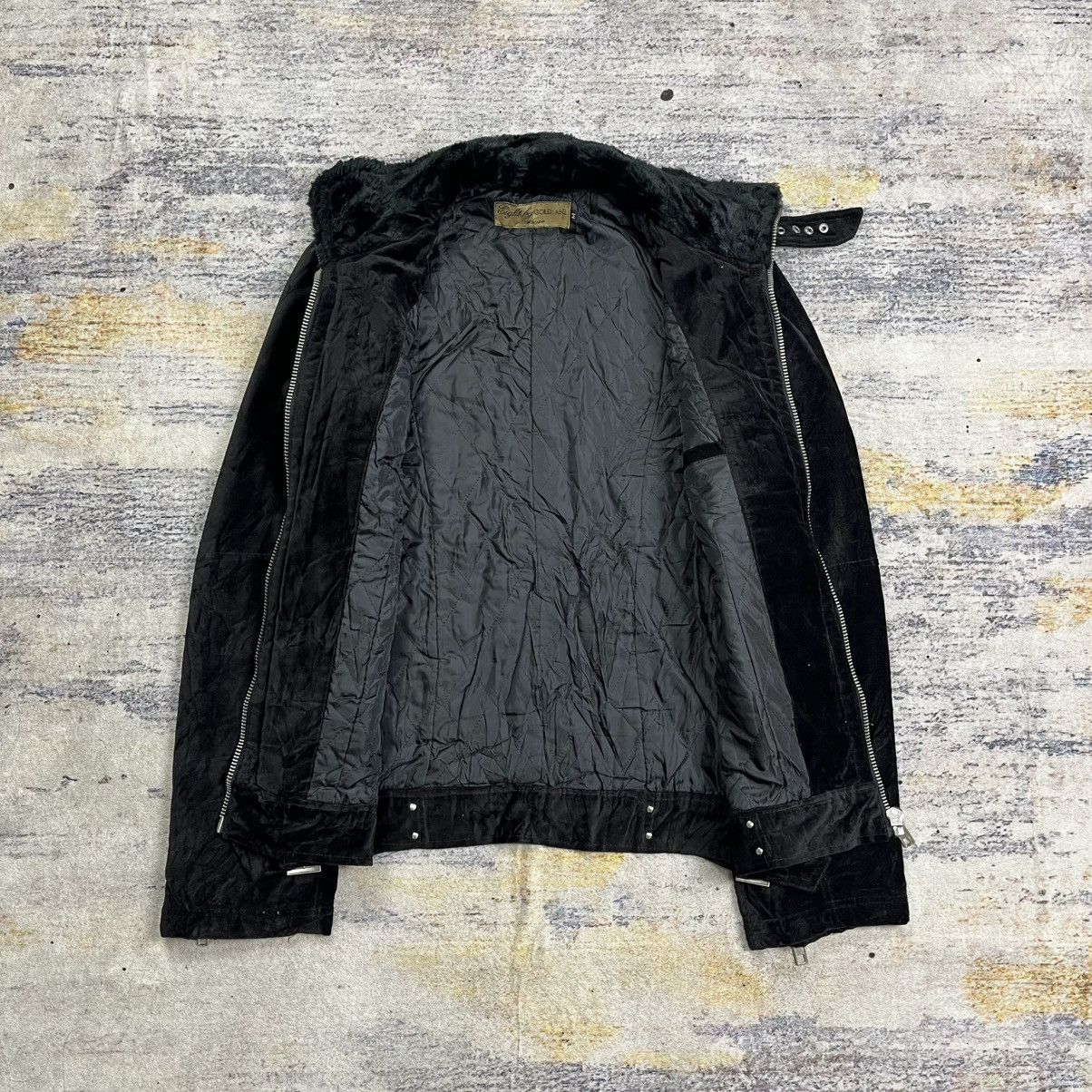 Le Grande Bleu (L.G.B.) Eight by gold label trim fur collar riders velour jacket Size US M / EU 48-50 / 2 - 10 Thumbnail