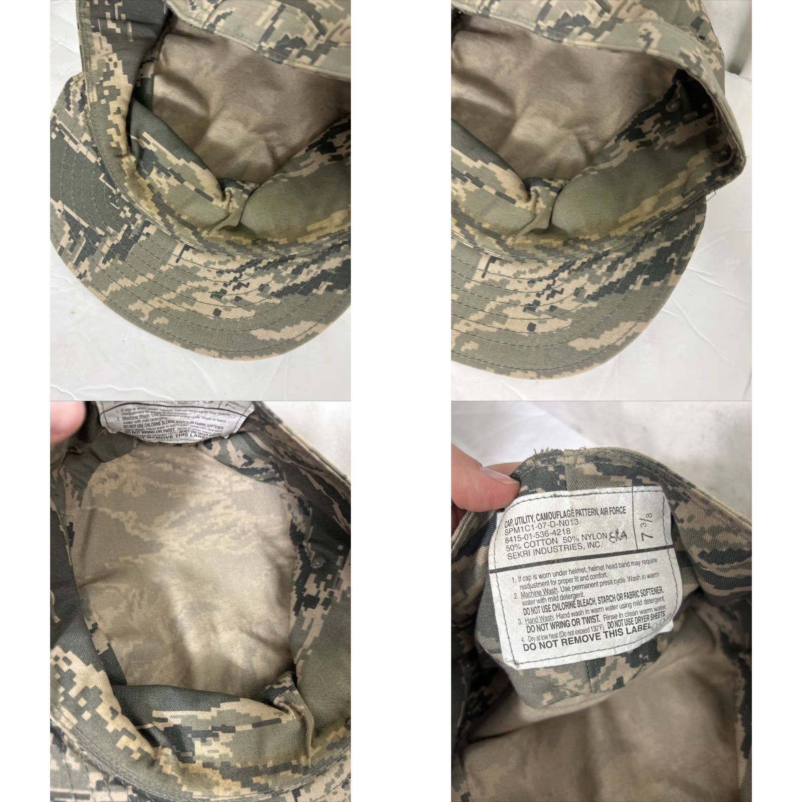 Vintage Air Force Military Utility Cap Hat Digi Camo Size 7-3/8 SPM1C1-07-D-N013 Mens Cap Camouflage Military Size ONE SIZE - 9 Thumbnail