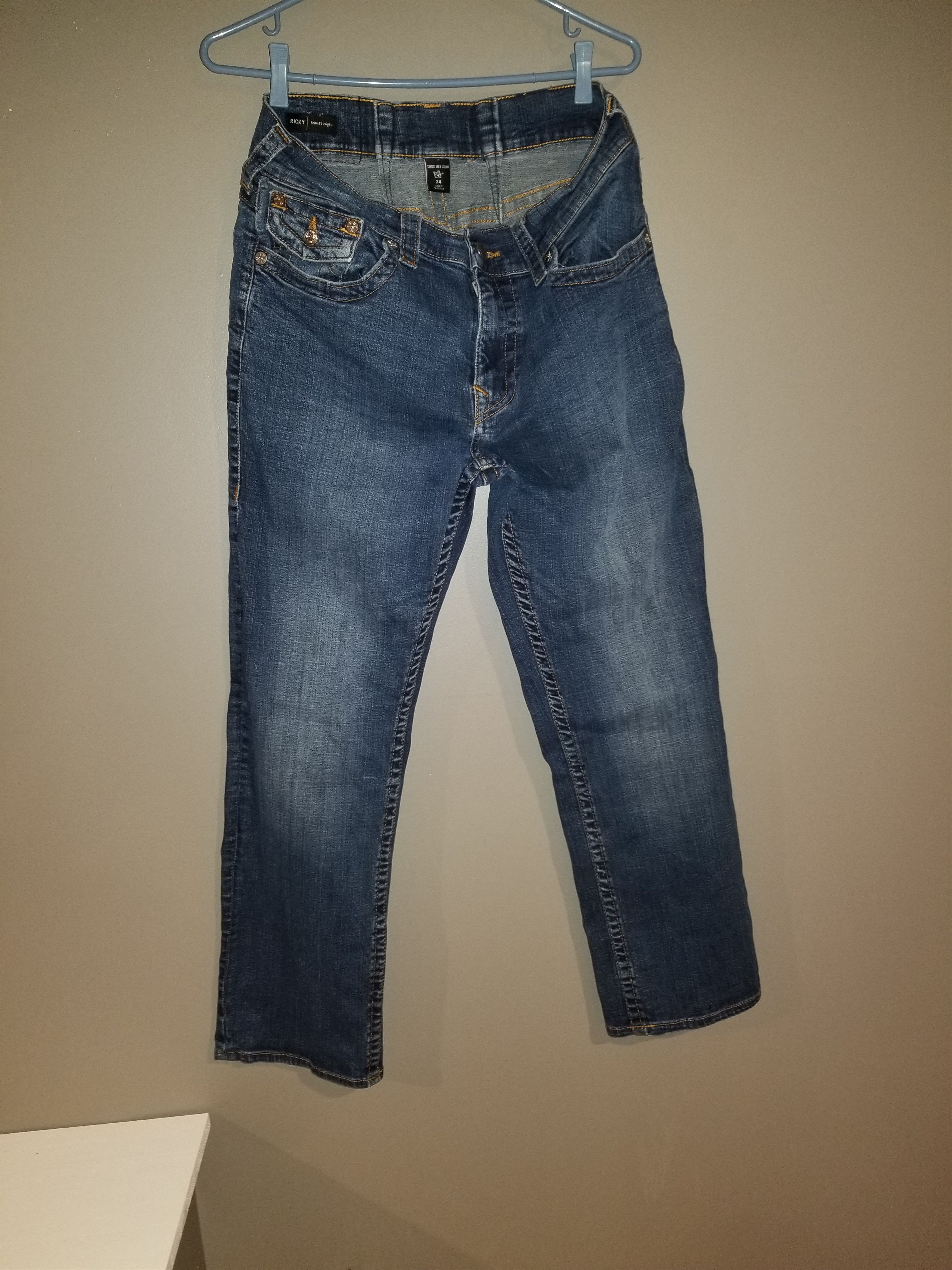 True Religion True religion orange stitch ricky cut Size US 34 / EU 50 - 2 Thumbnail