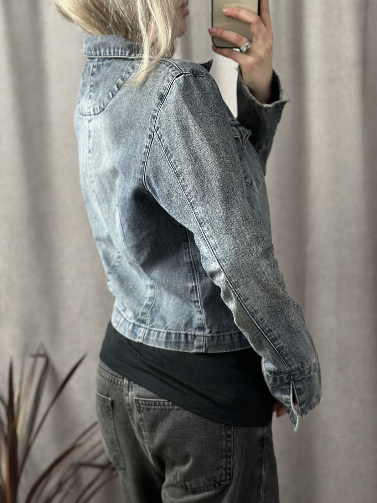 Dolce & Gabbana Vintage Distressed Denim Jacket Opium Archival Clothes Y2k Size M / US 6-8 / IT 42-44 - 13 Thumbnail
