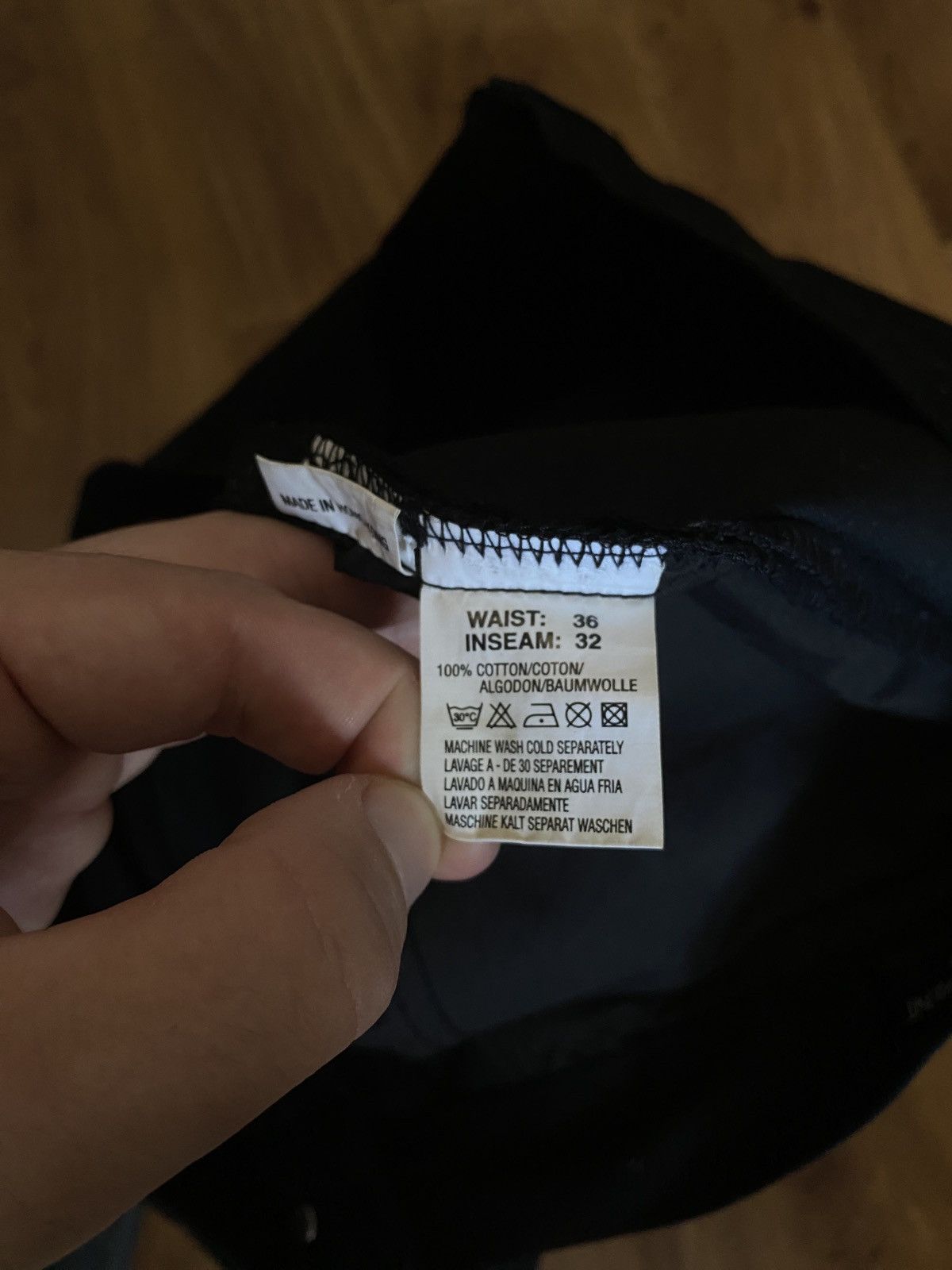 Vintage × Yves Saint Laurent Yves Saint Laurent Black Denim Pants Size US 32 / EU 48 - 4 Thumbnail