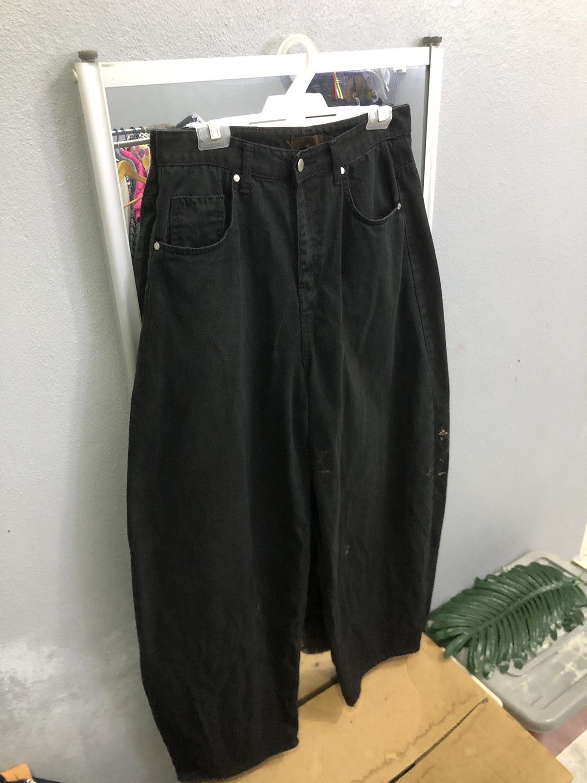 Yohji Yamamoto 1ONE Balloon Jeans Seoul Archive Avant-Garde Denim Size US 30 / EU 46 - 3 Thumbnail