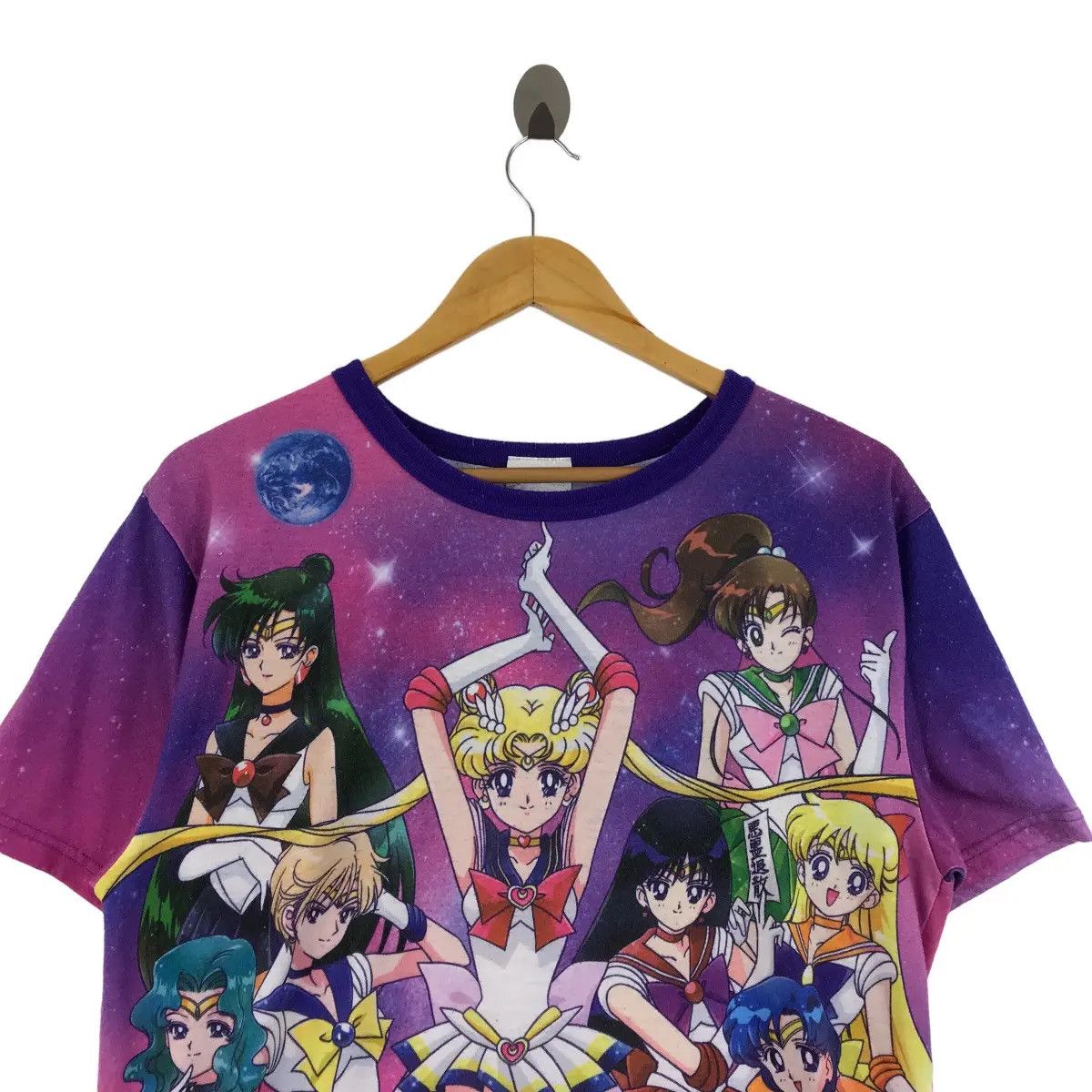 Vintage SAILOR MOON Anime Manga Full Members Jersey Tee Shirt Size US M / EU 48-50 / 2 - 2 Thumbnail