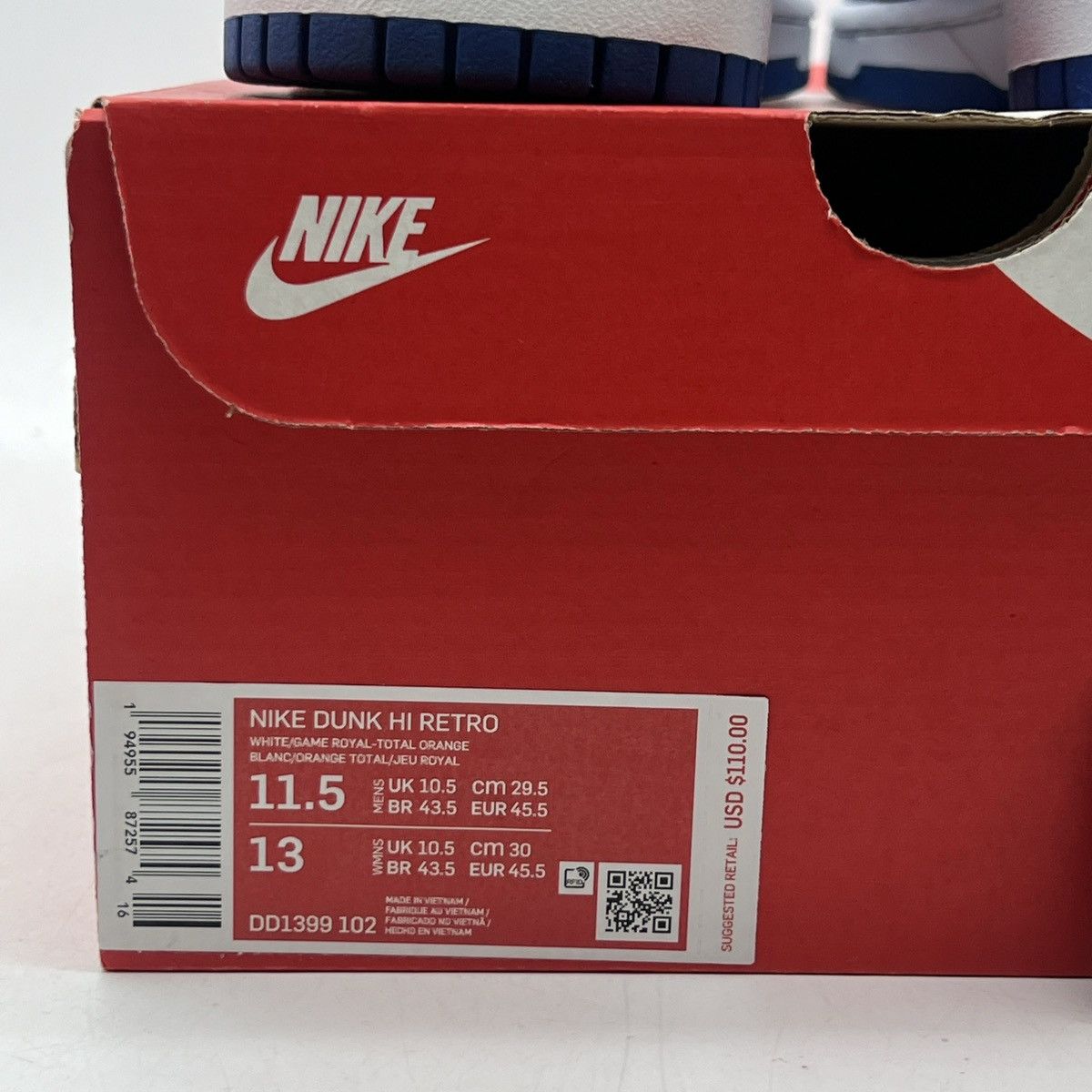 Nike Nike dunk high Kentucky Size US 11.5 / EU 44-45 - 6 Thumbnail