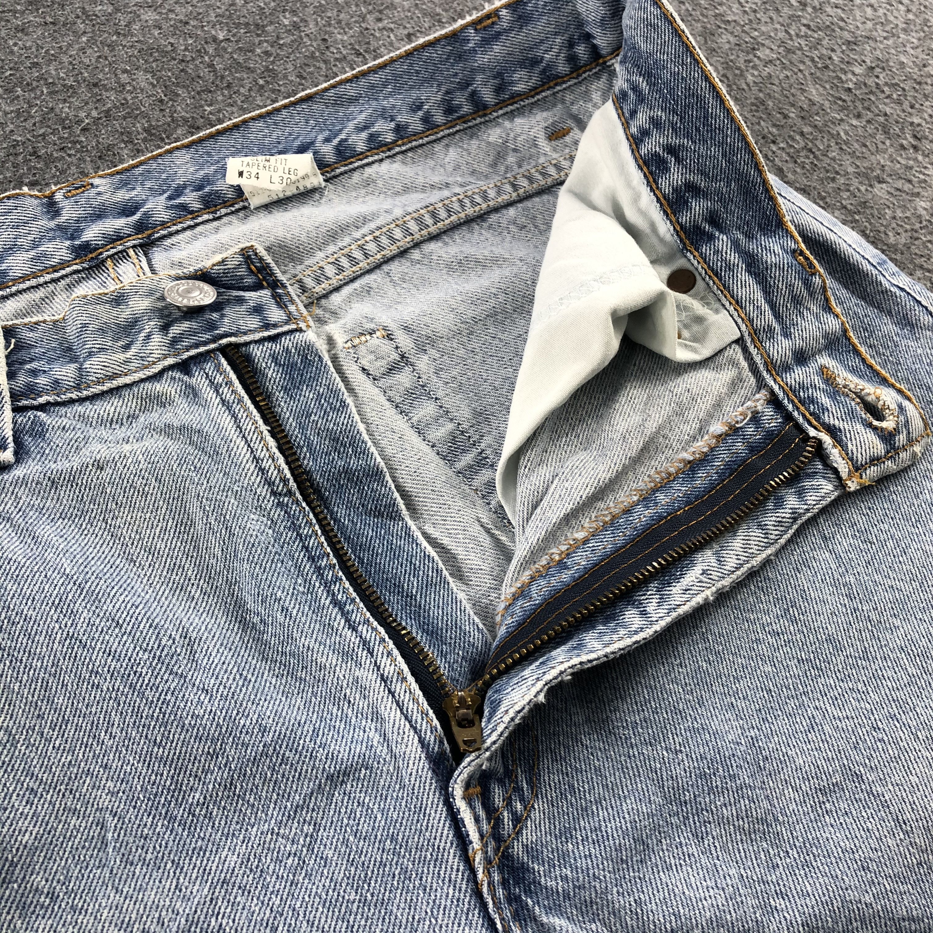 Levi's Vintage 90s Light Wash Levis 512 Jeans-J1217 Size US 33 - 8 Thumbnail