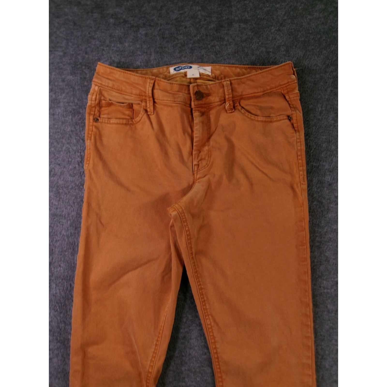 Old Navy Old Navy Jeans Womens 4 Rockstar Super Skinny Stretch Tobacco Leaf Brown Slim Size 27" / US 4 / IT 40 - 2 Thumbnail