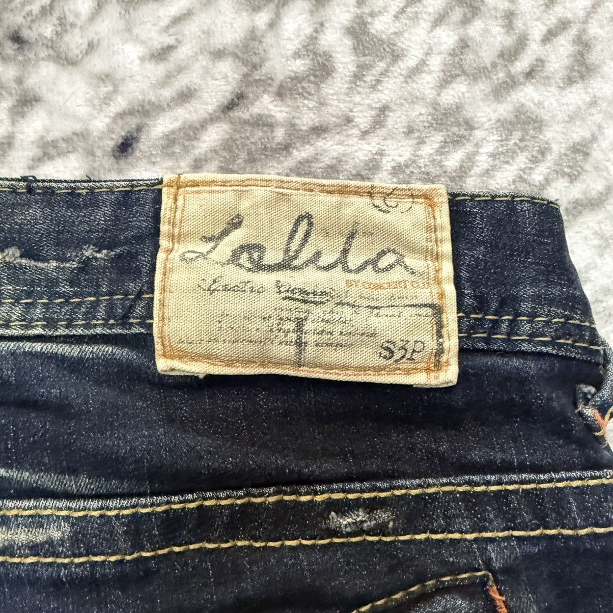 Beauty Beast Lolita Japan Claw Mark Fade Mud Wash Stacked Jeans Size 29" - 16 Thumbnail