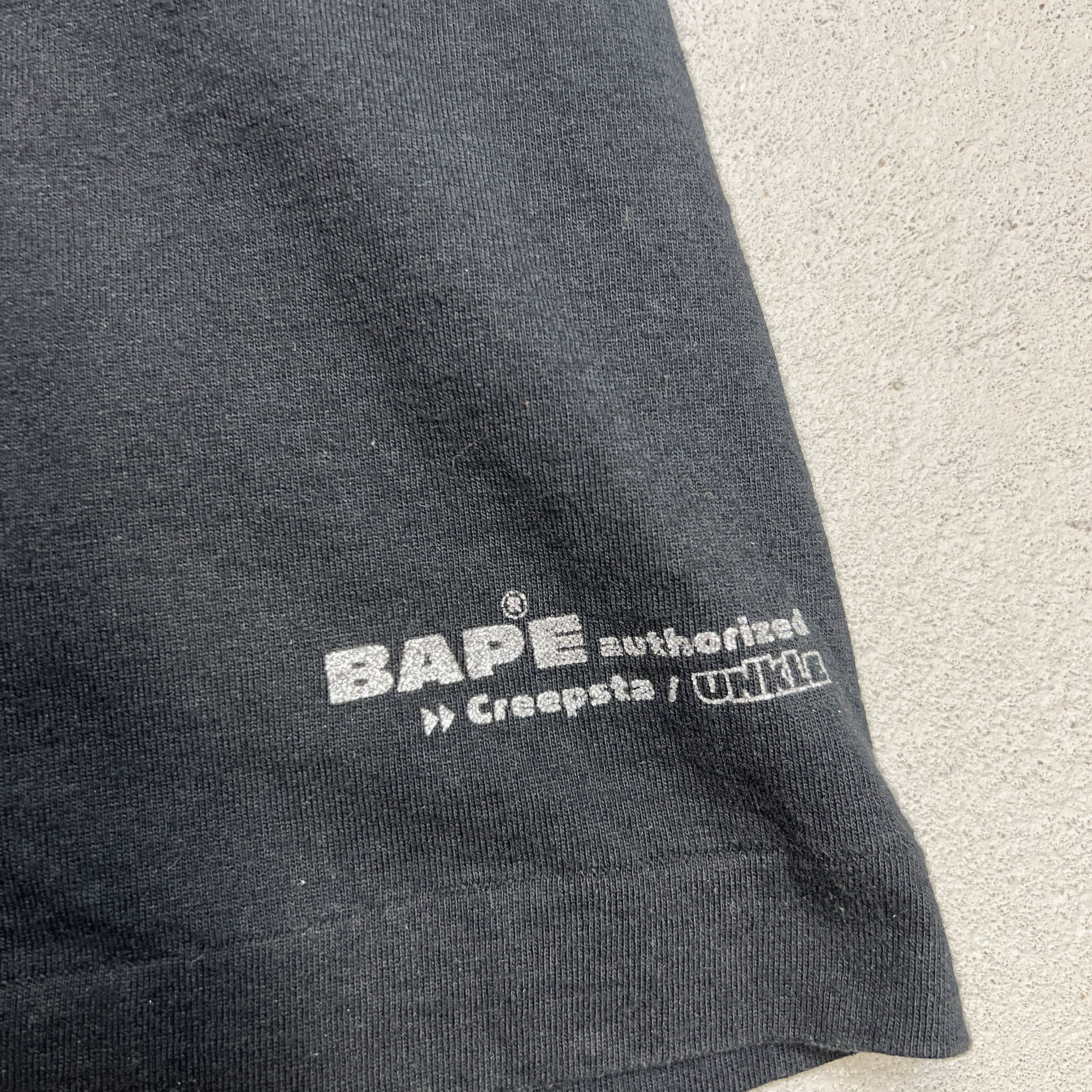 Bape × Futura Bape x Unkle Early 2000s Glitter Black Rare Promo Tee Size US L / EU 52-54 / 3 - 6 Thumbnail