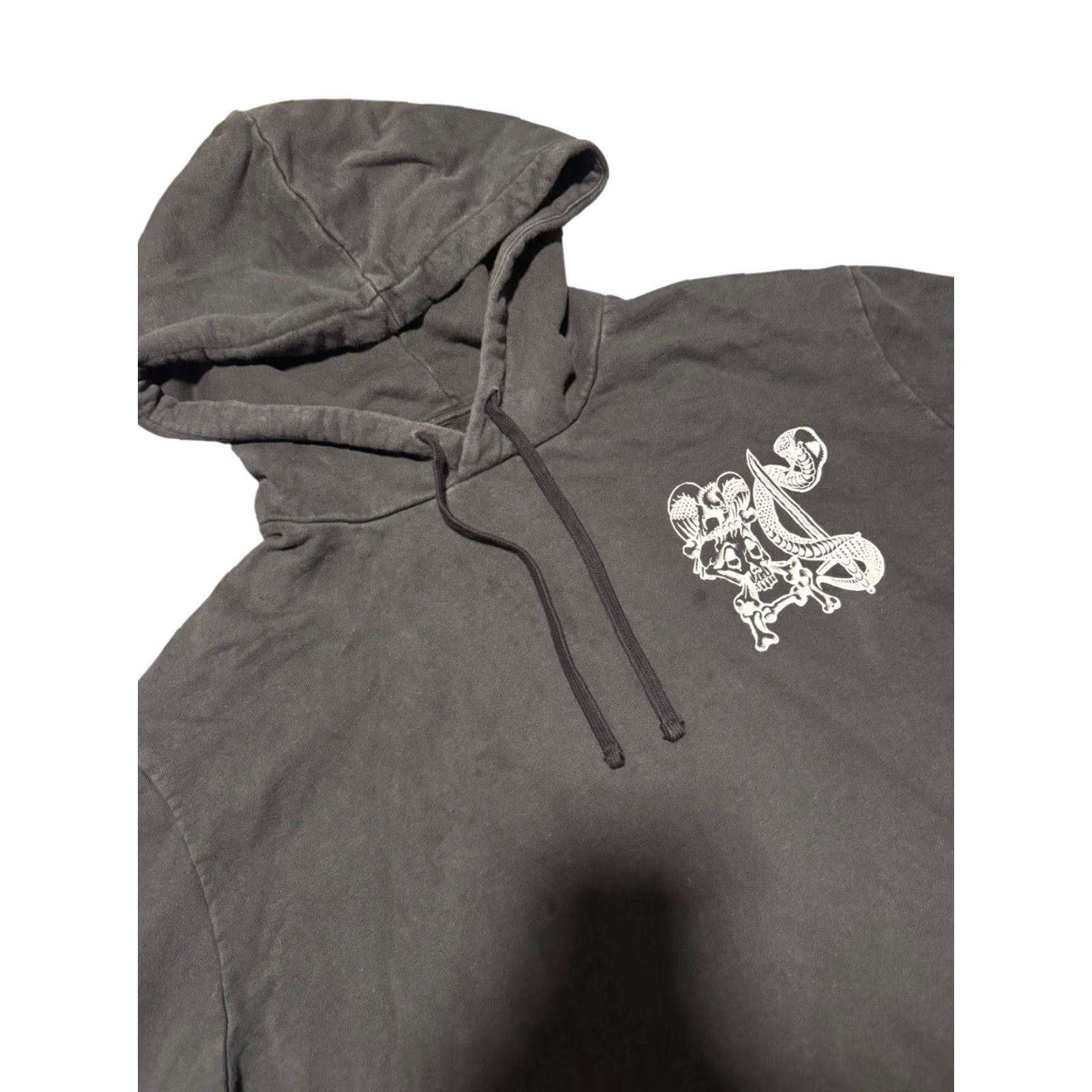 Allsaints AllSaints Hoodie Mens Black Saberattler Graphic Hooded Pullover L Large Sweatshirt - Logo Size US L / EU 52-54 / 3 - 5 Thumbnail