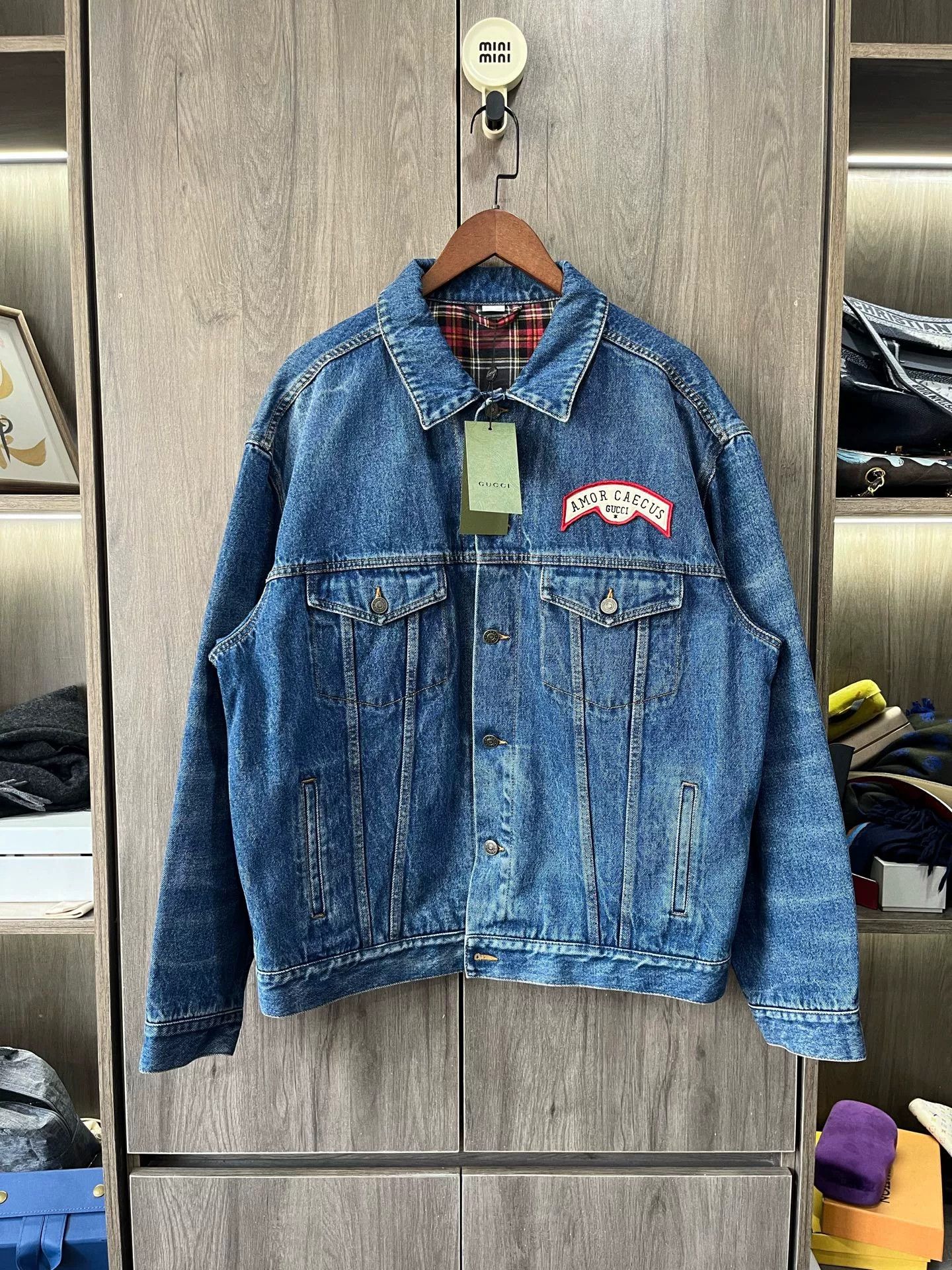 Gucci Gucci Washed Logo Denim Jacket Size US L / EU 52-54 / 3 - 1 Thumbnail