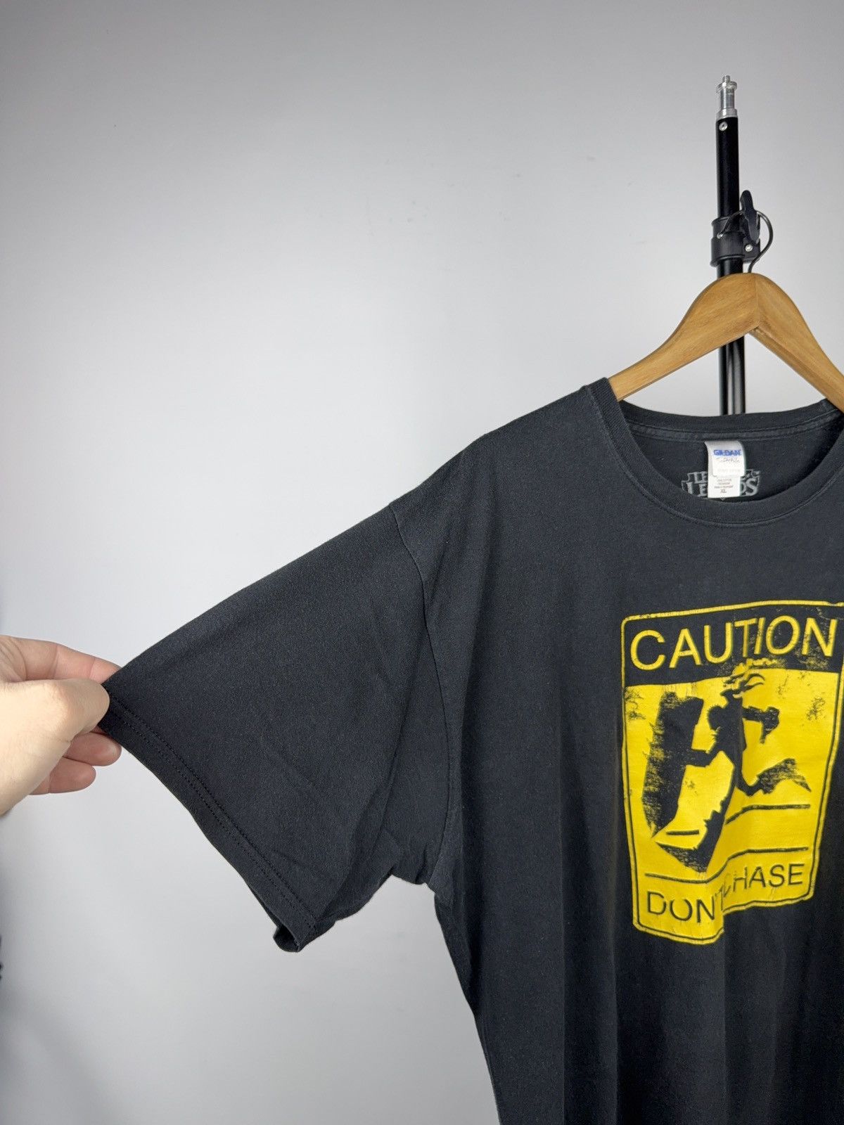 Vintage League of Legends LoL Caution Don’t Chase Meme T-Shirt L-XL Size US L / EU 52-54 / 3 - 4 Thumbnail