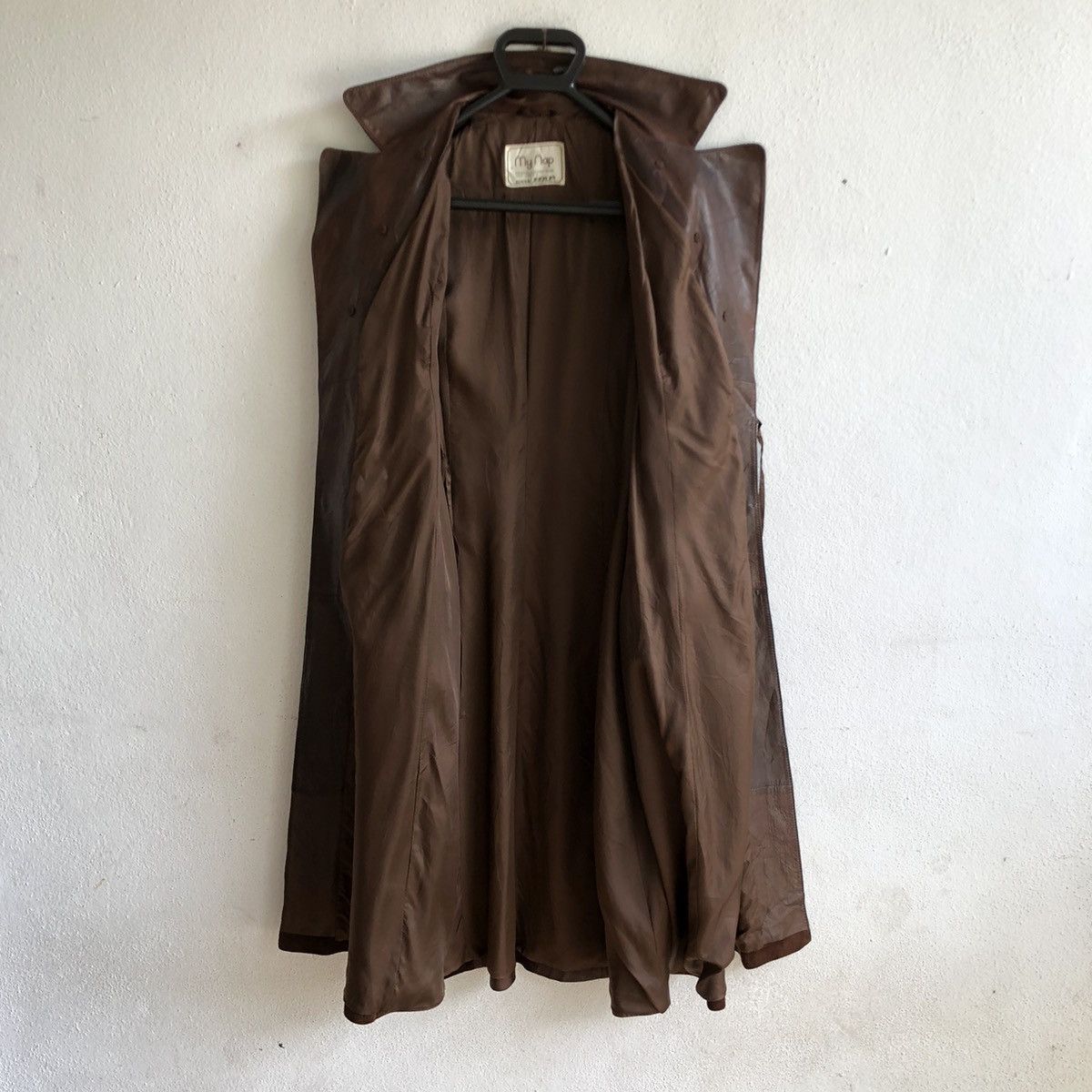 Japanese Brand MY NAP long leather jacket Size M / US 6-8 / IT 42-44 - 5 Thumbnail