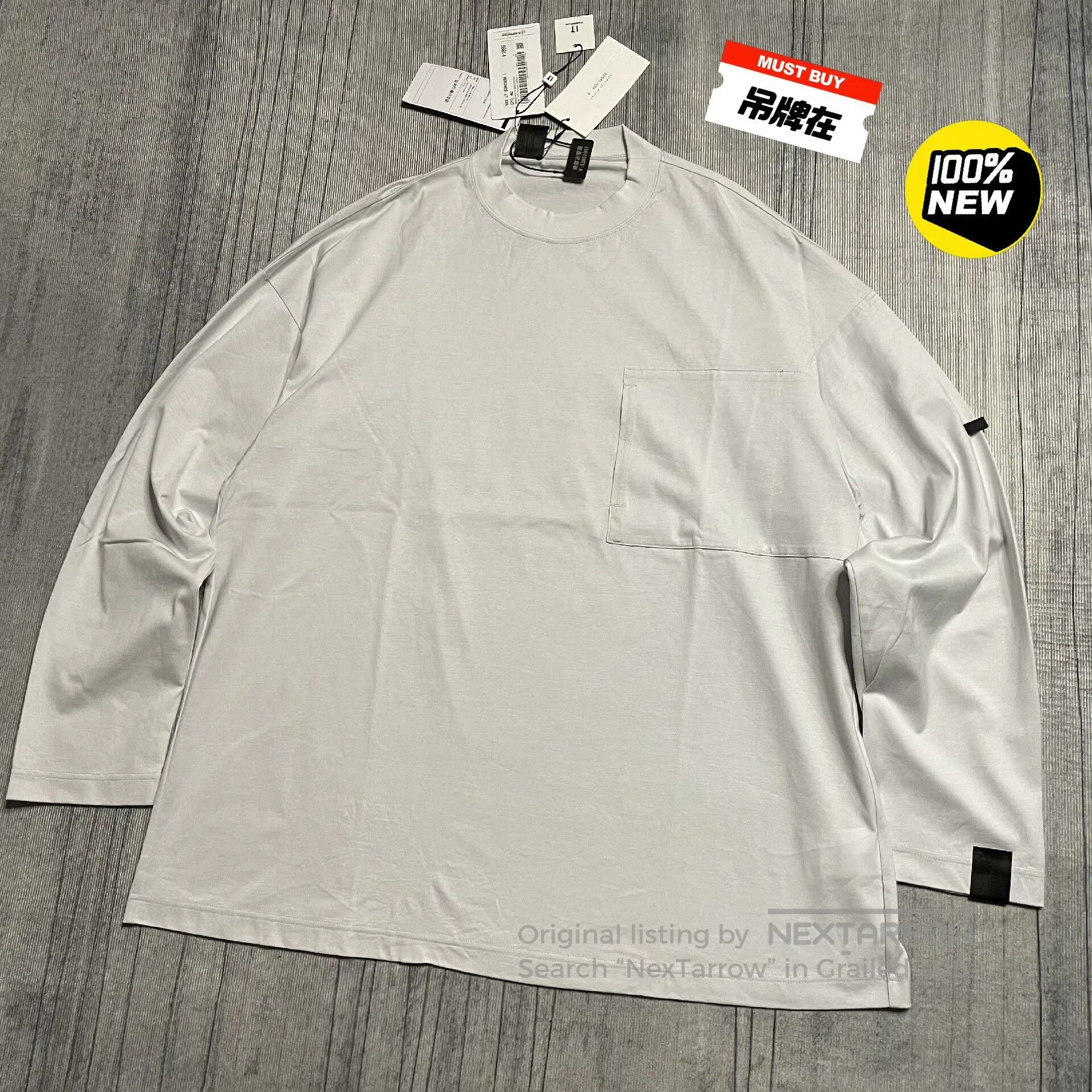 N.Hoolywood N.HOOLYWOOD 23AW Long Sleeve Pocket Tee. Size US XXS / EU 40 - 1 Thumbnail