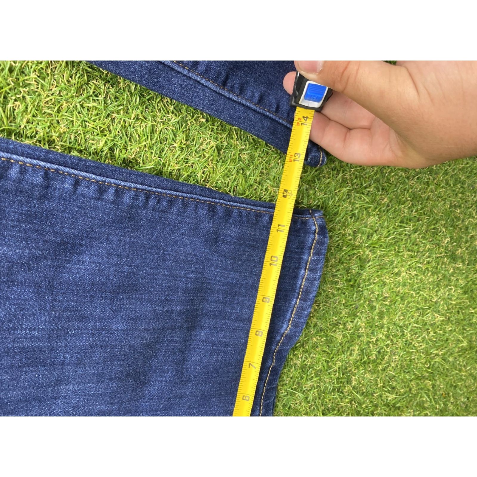 Levi's Levis Jeans 726 Flare Womens 24W Blue Denim Stretch High Rise Waterless Size 42" / US 20 - 6 Thumbnail