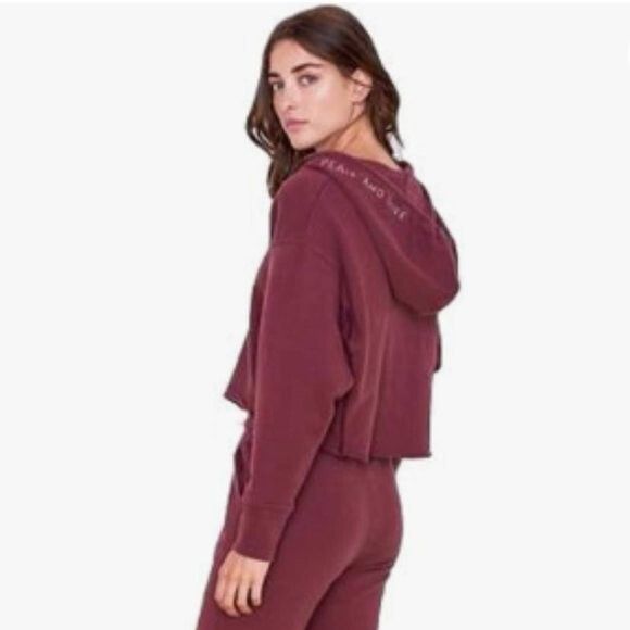 Sundry Sundry Red Peace And Love Cropped Hoodie - M/L 🇺🇸 Size L / US 10 / IT 46 - 9 Thumbnail