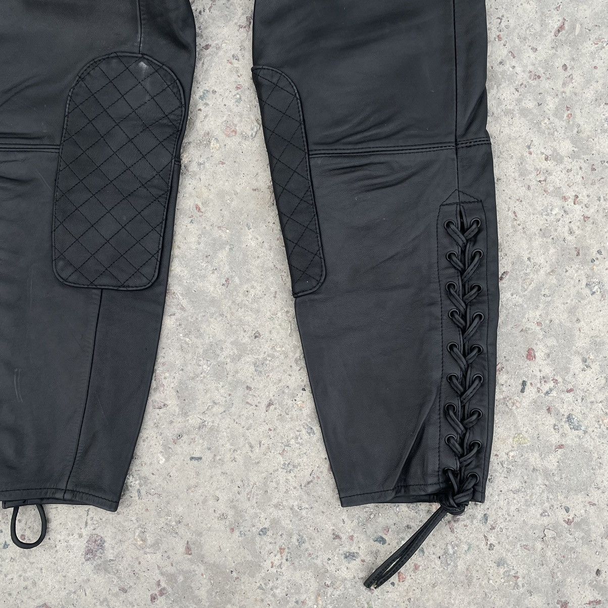 Vintage Vintage Moto Pants Real Leather 90s Y2K 36 size Japan Size 36" / US 14 / IT 50 - 3 Thumbnail